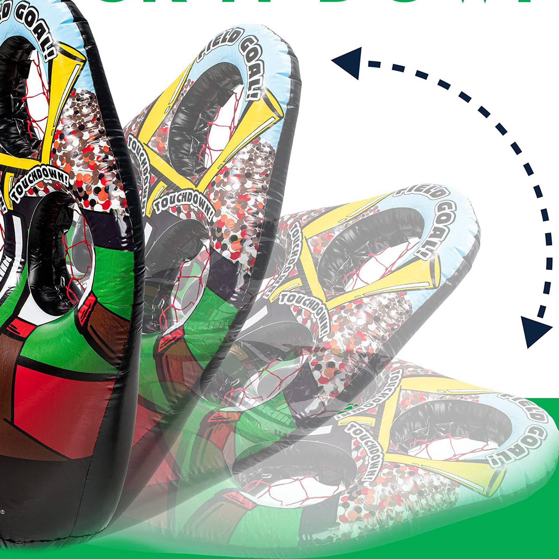 PVC Inflatable tumbler football thrower - Image 3