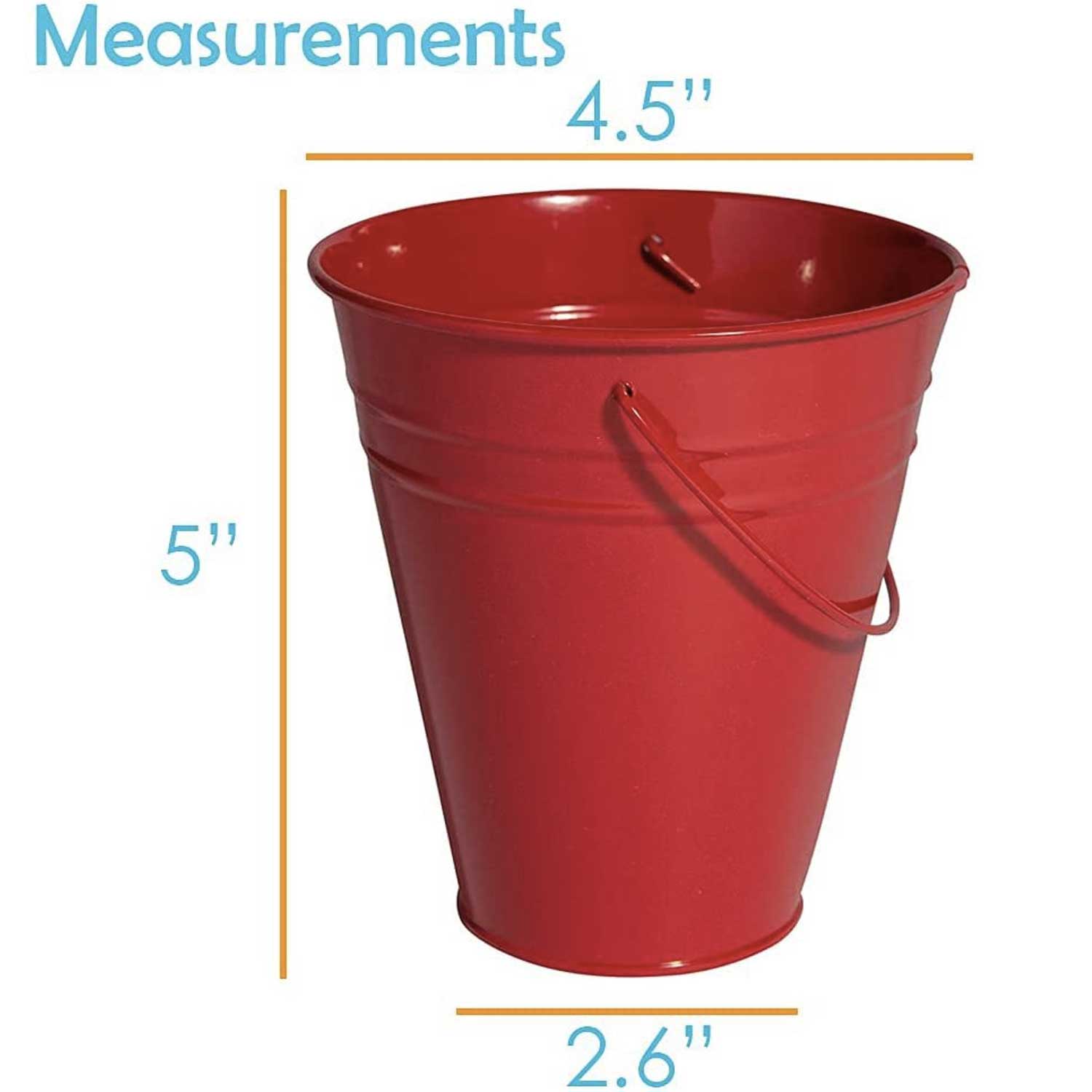 Candy-Colored Metal Pail - Rustproof Garden Utility Bucket - Image 6