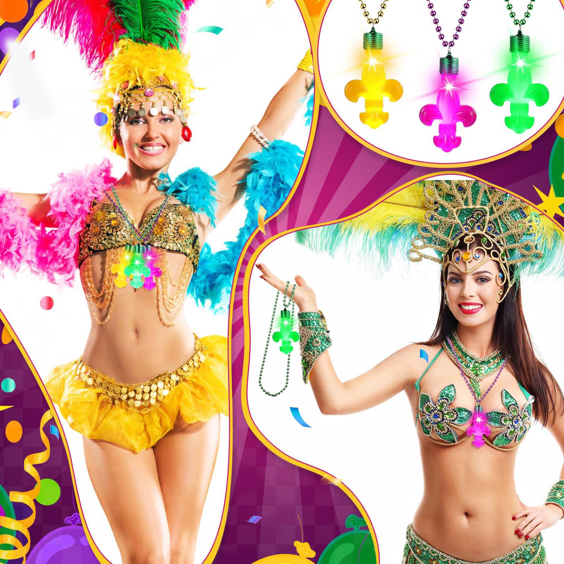 Carnival Accessories Luminous Necklace - Image 3