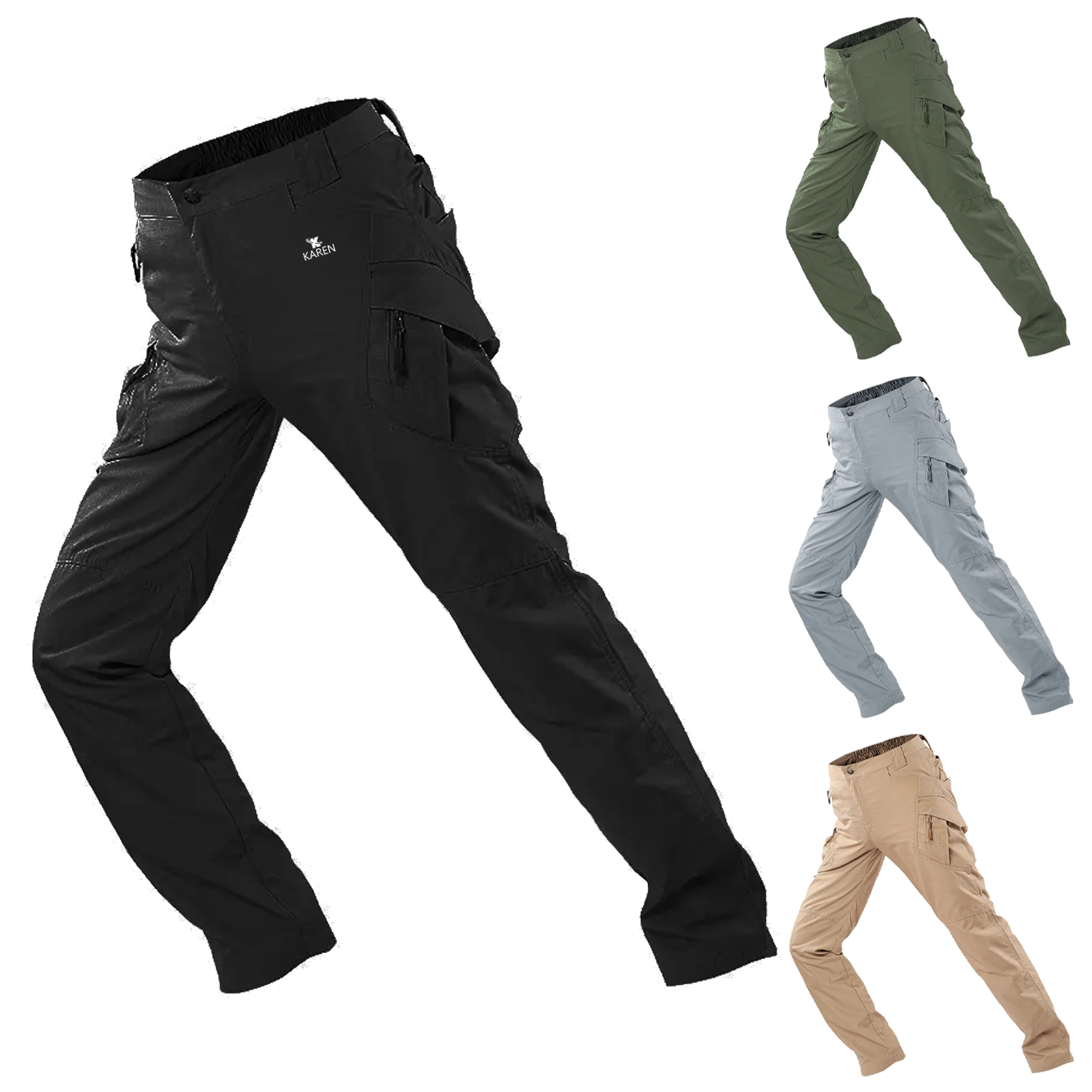 Wear-resistant Waterproof Multi-pocket Trousers