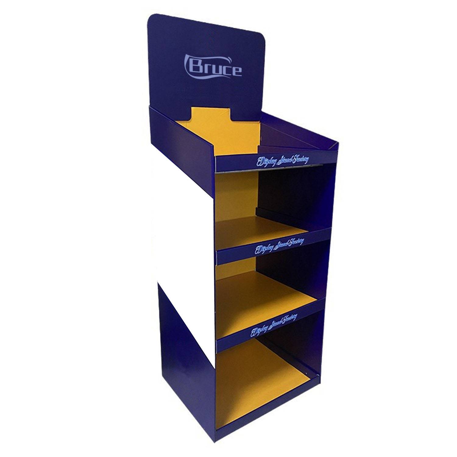 Custom Supermarket Retail Cardboard Display SStand