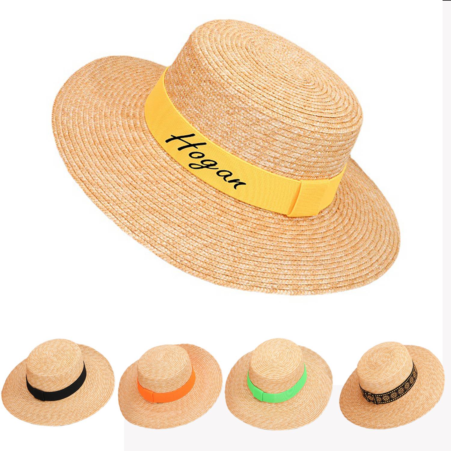 A Straw Hat With A Broad Brim