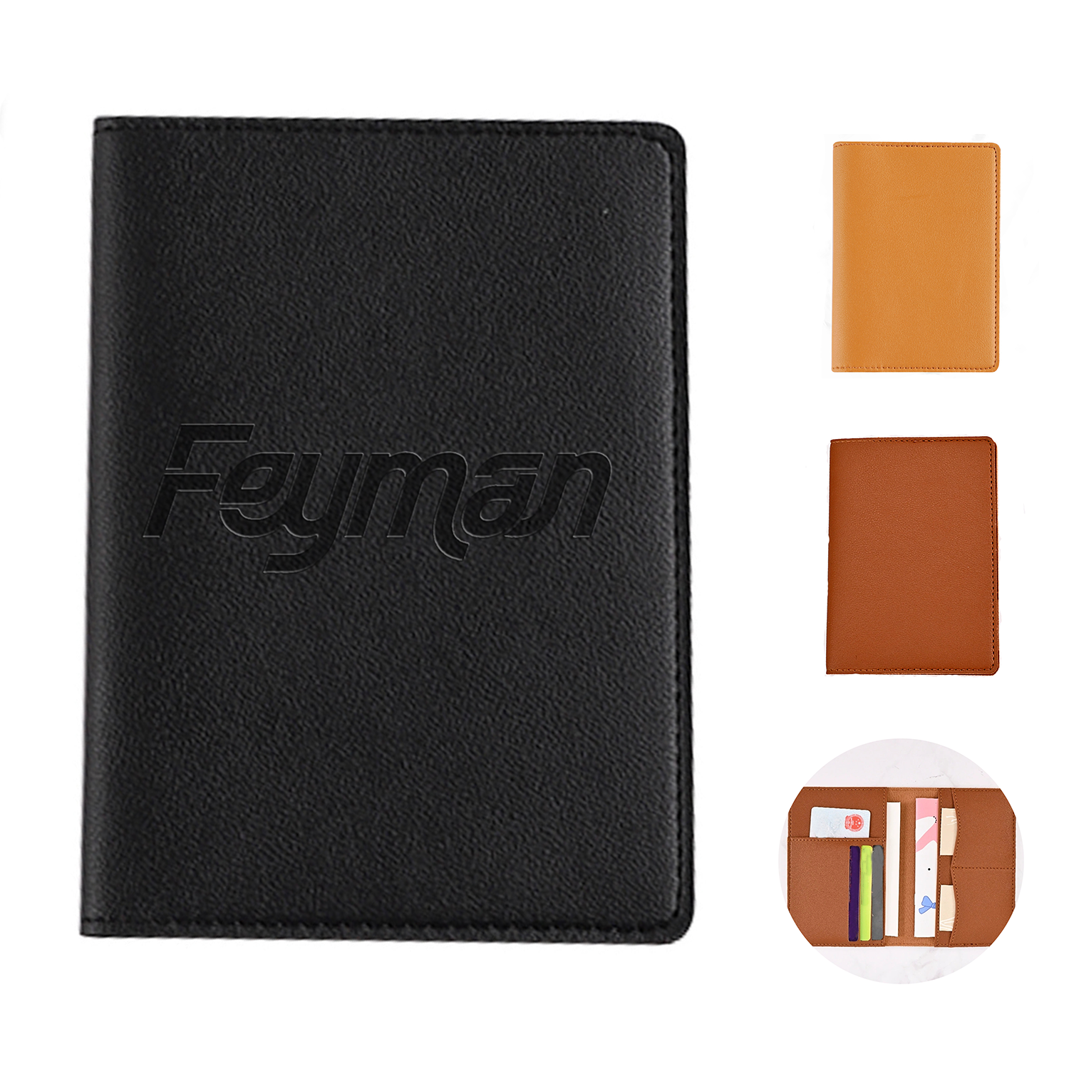 Classic PU Leather Travel Passport Holder