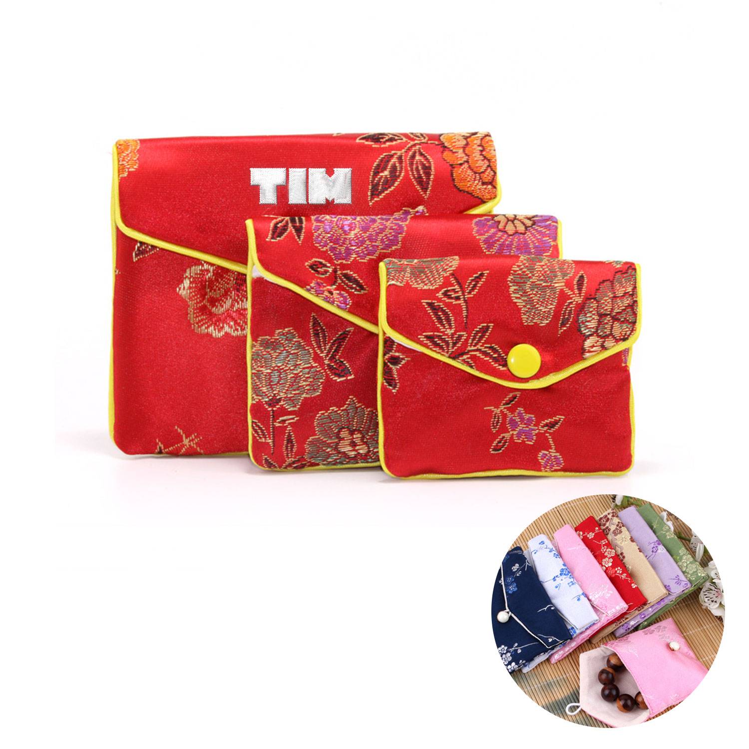 Jewelry Silk Purse Pouch