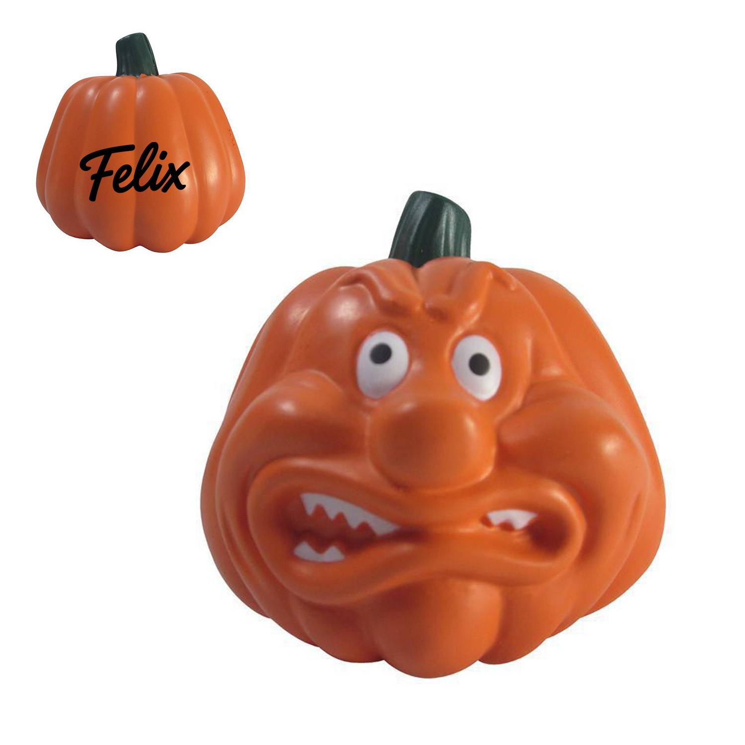 High Rebound PU Foam Angry Pumpkin Stress Reliever