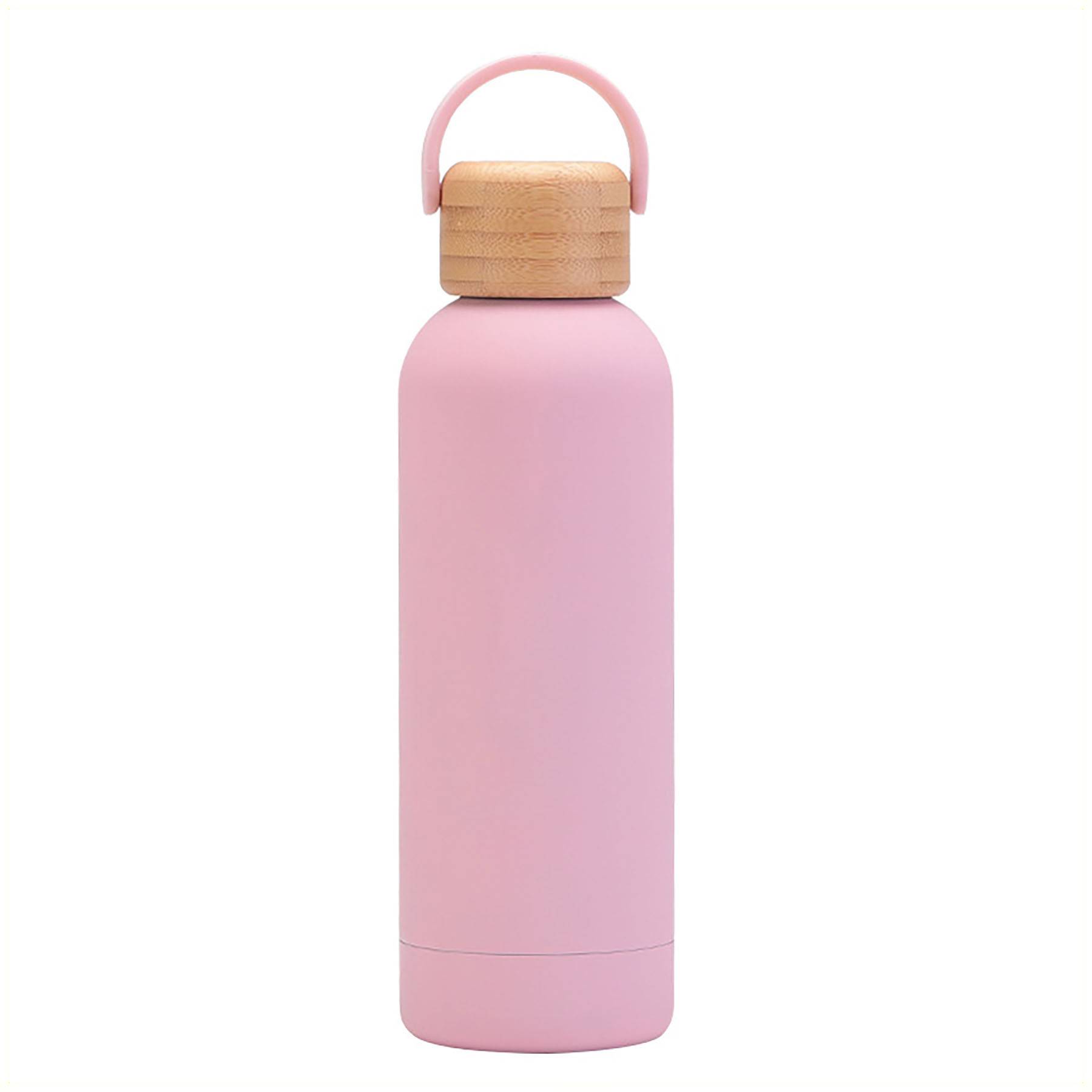 16 Oz Stainless Steel Water Bottle With Bamboo Lid - Image 6