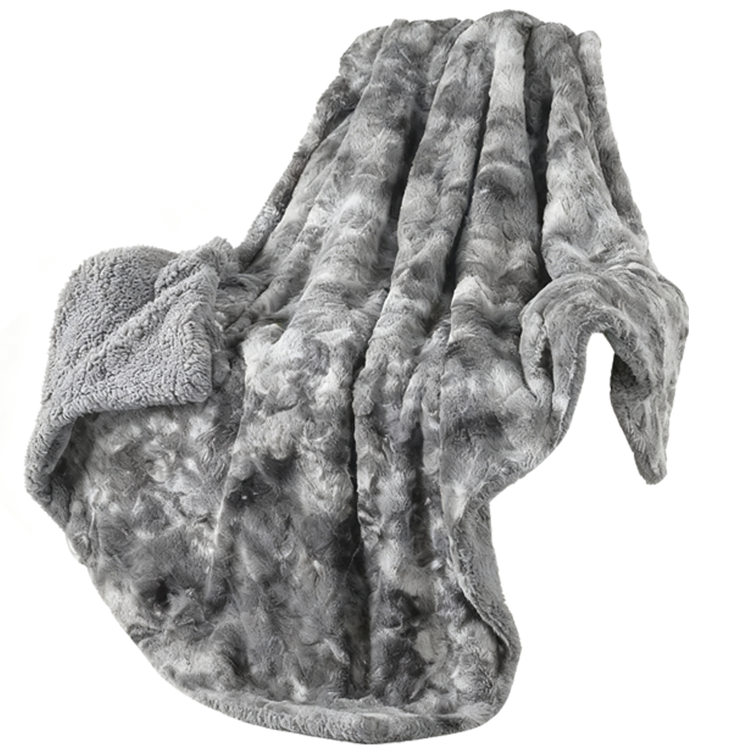 Winter Tie-Dye Polyester Blanket - Image 6