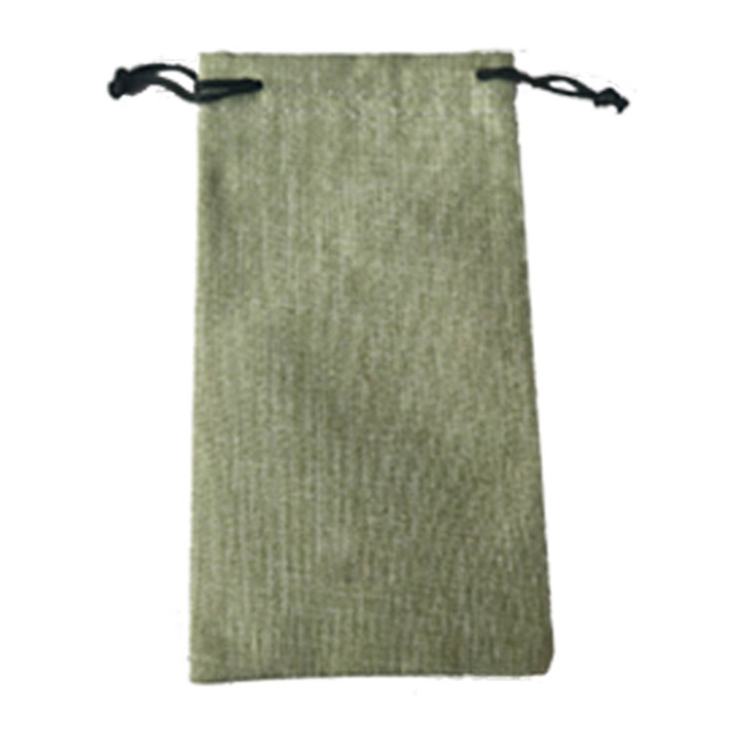 Portable Linen-Like Drawstring Glasses Pouch