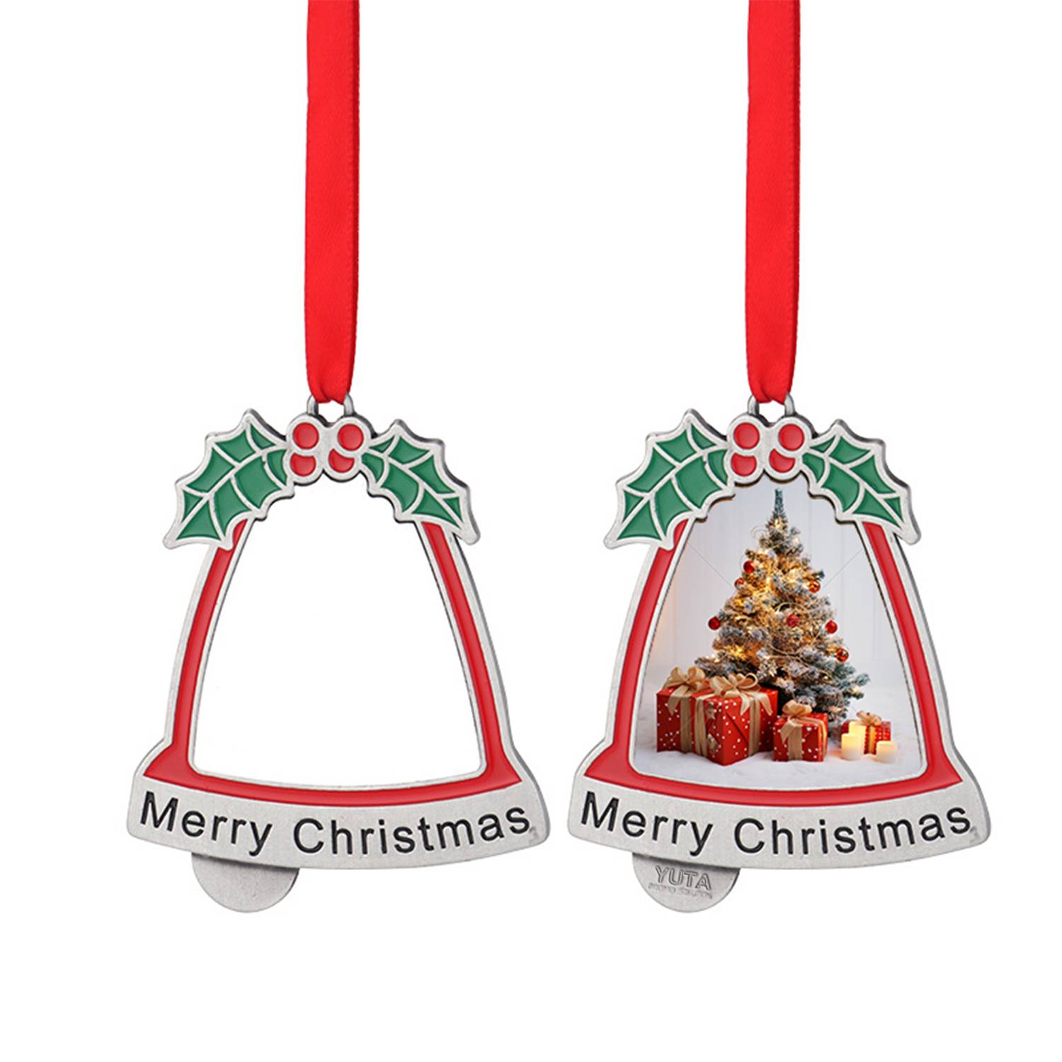 Custom Photo Merry Christmas Ornament