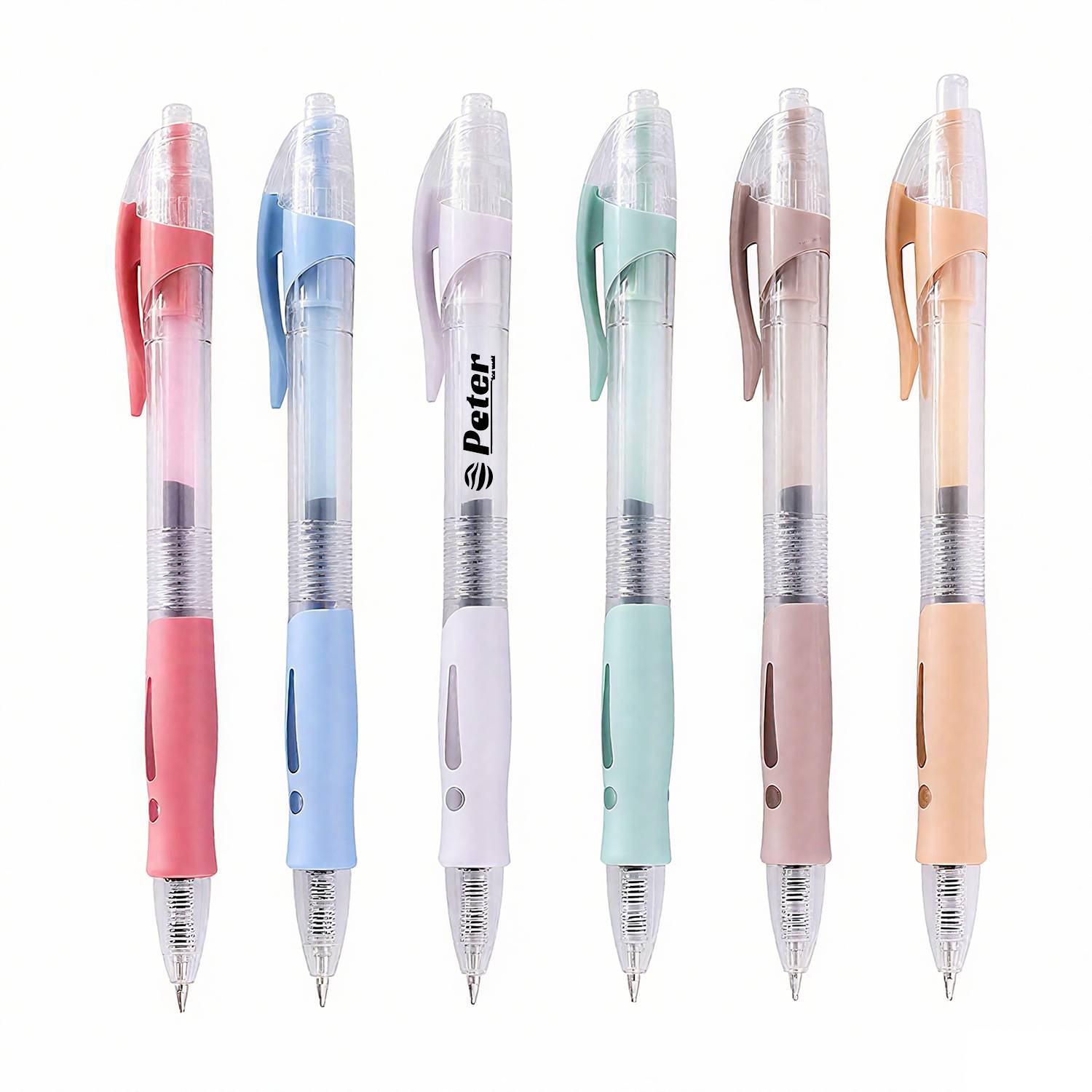 0.5mm Retractable Clear Ballpoint Pen
