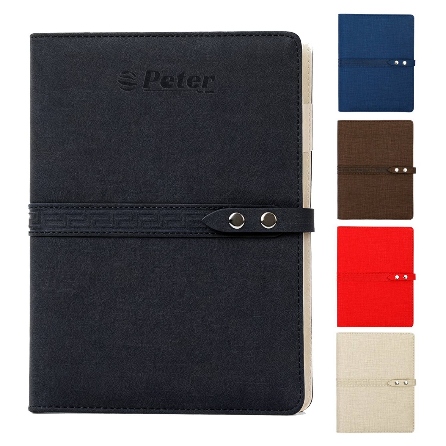 A5 Snap Button Loose Leaf Notebook