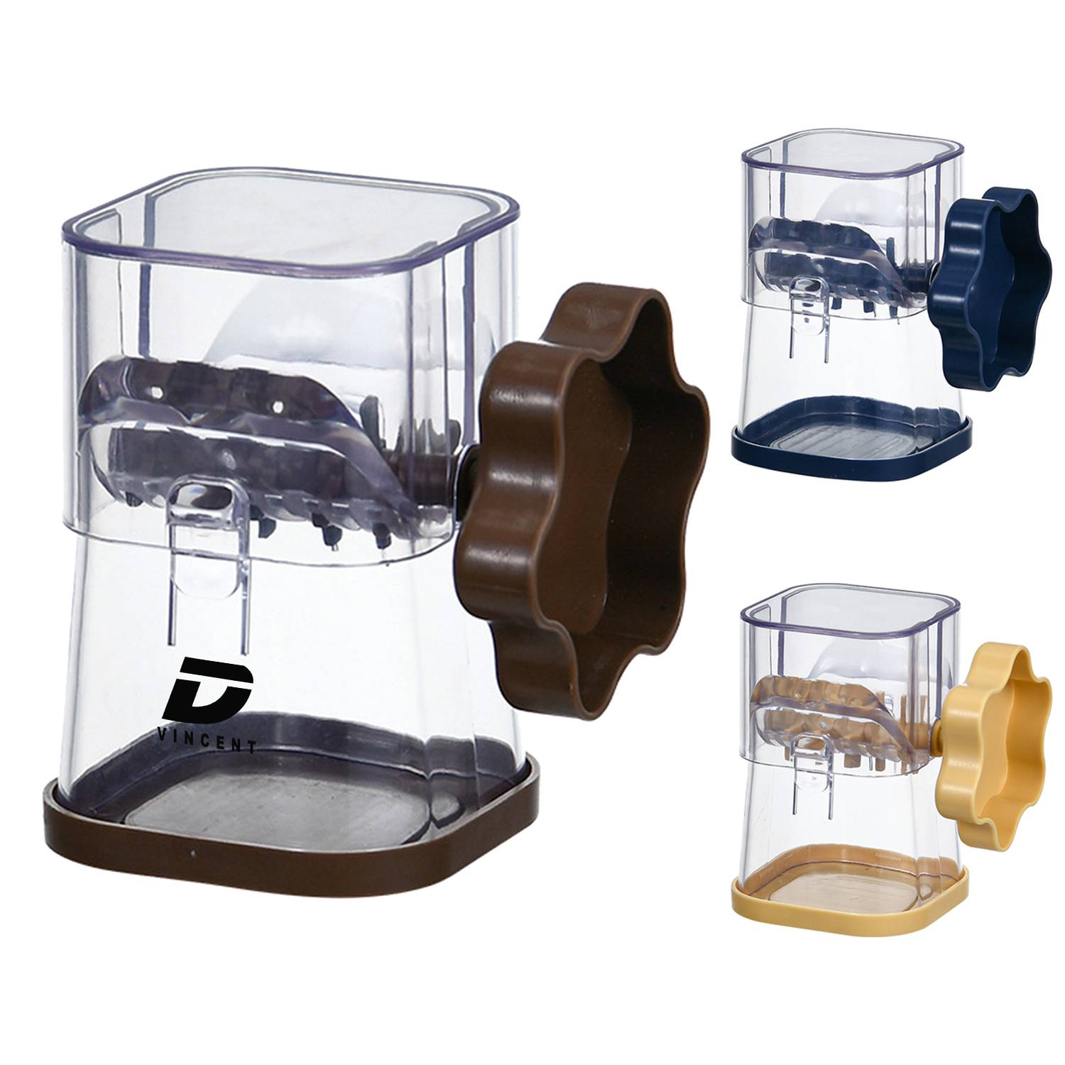 Transparent Manual Rotary Nut Grinder