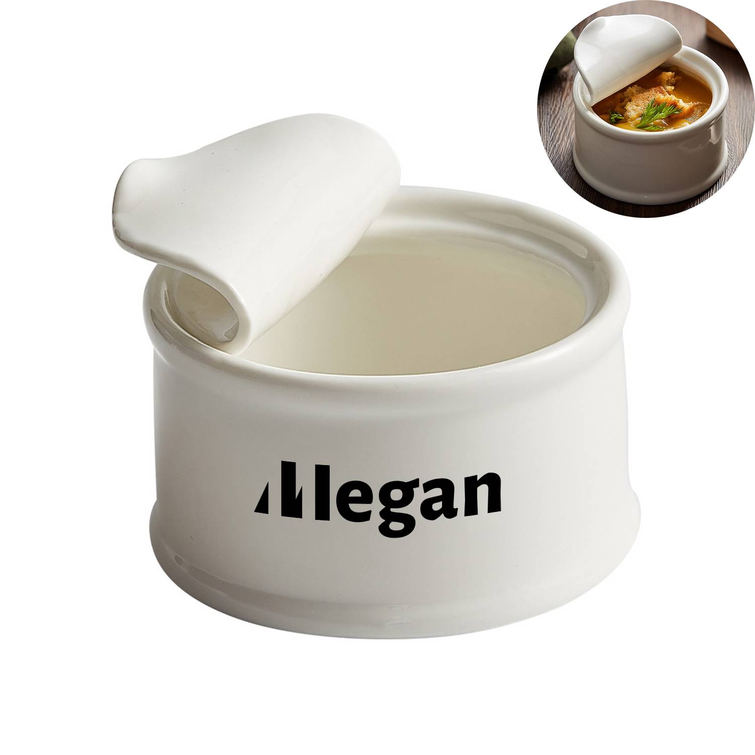 Can Shaped Ceramic Bowl