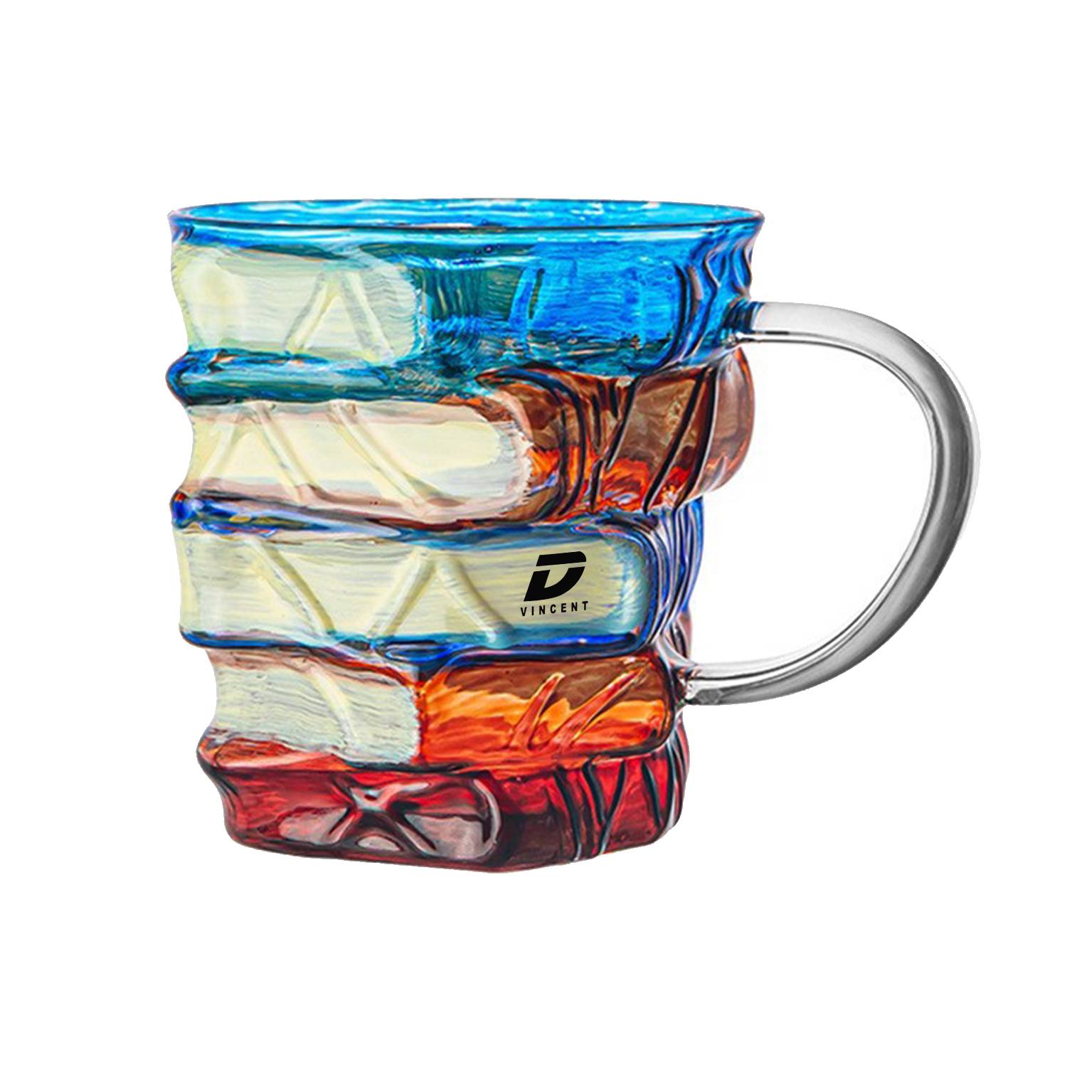 12oz Painted Book Mug