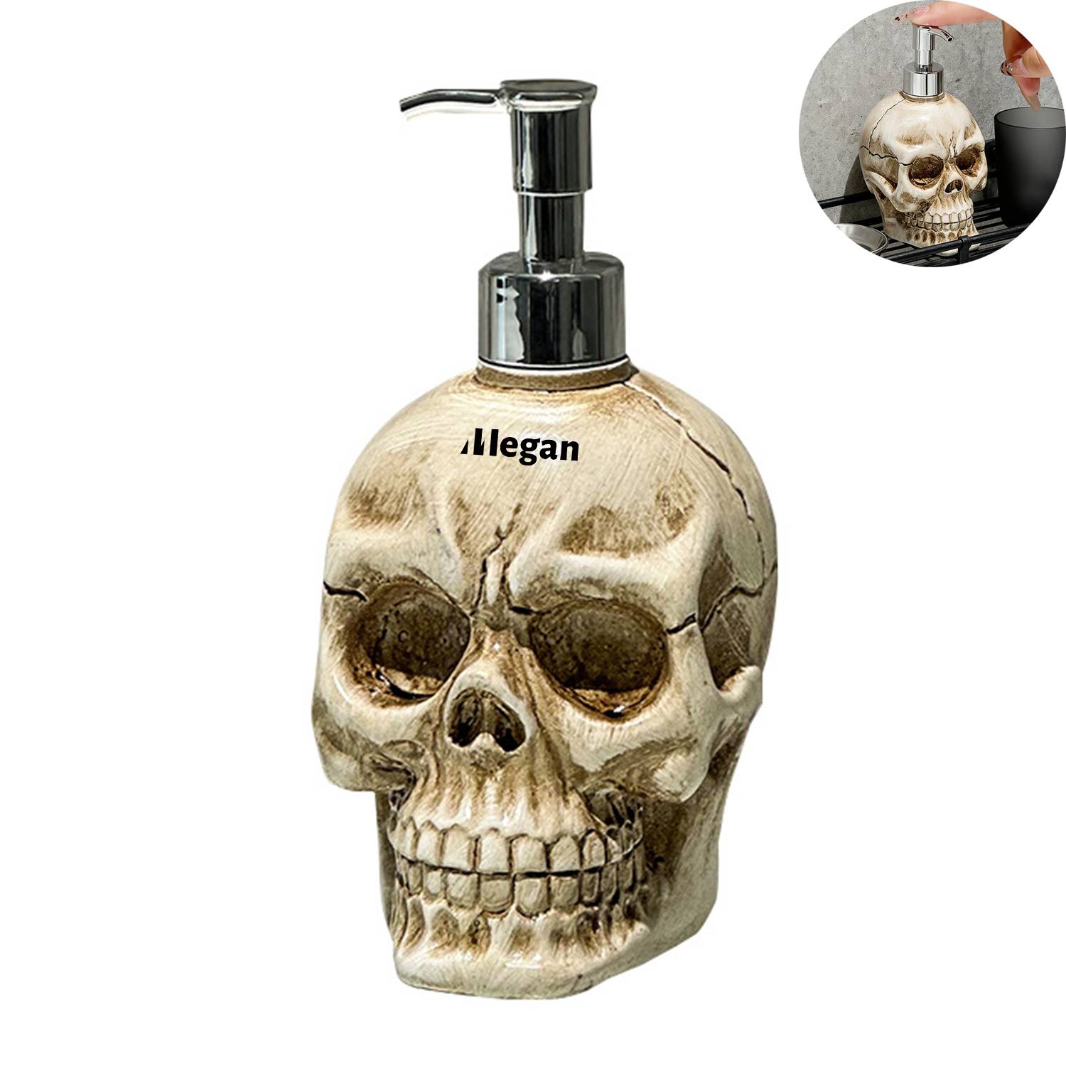 Skull Shaped Dispenser Bottle