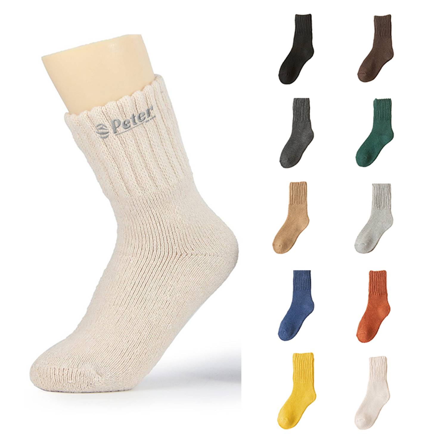 Unisex Winter Thick Polyester Sock