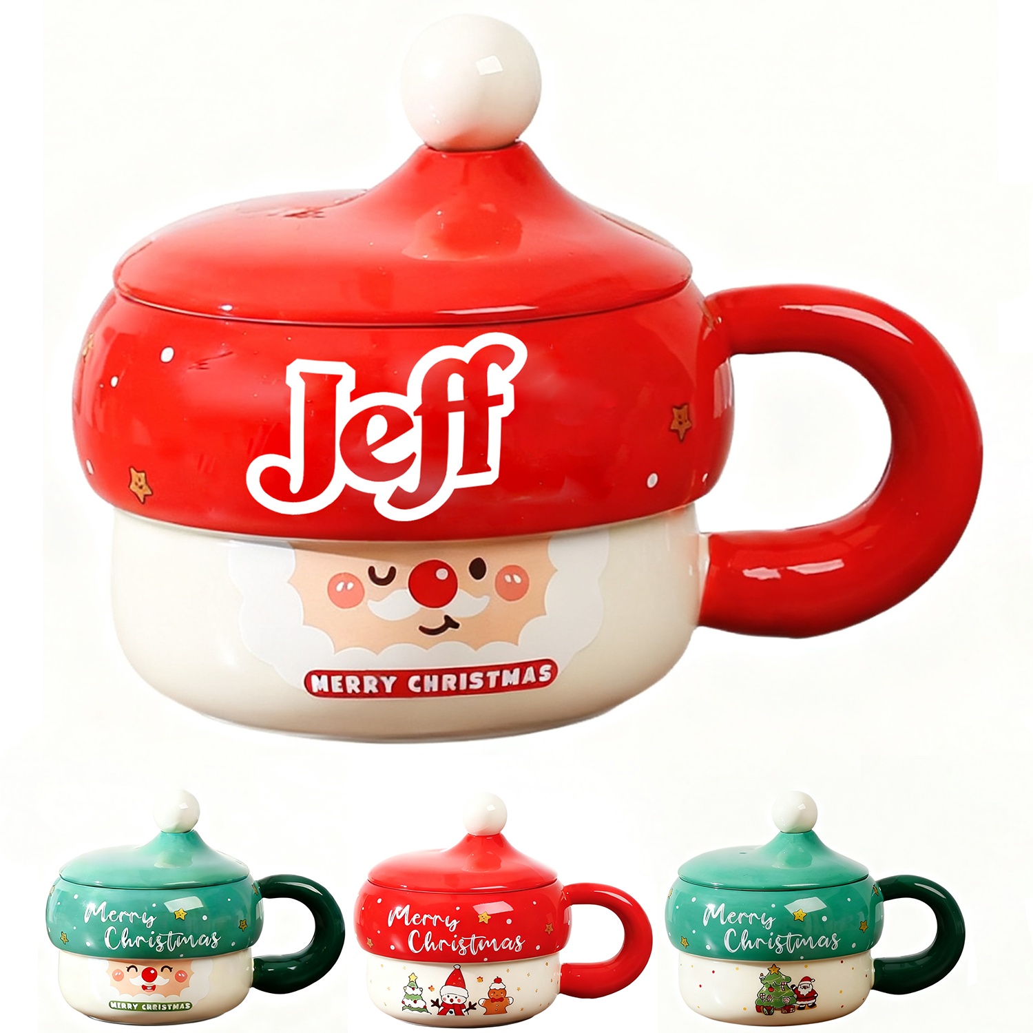 12oz Christmas Mug Set