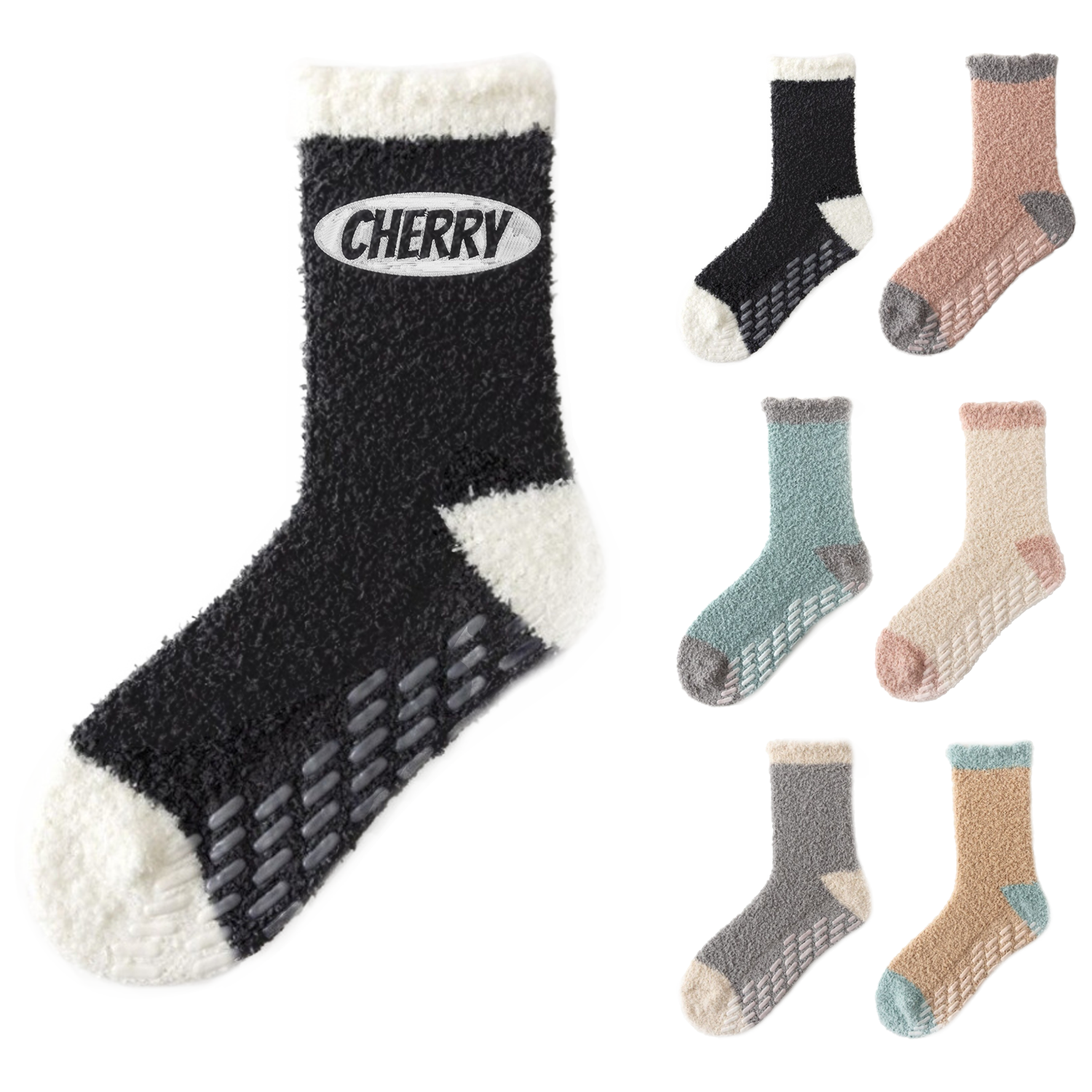 Winter Women Non-Slip Thick Coral Fleece Socks