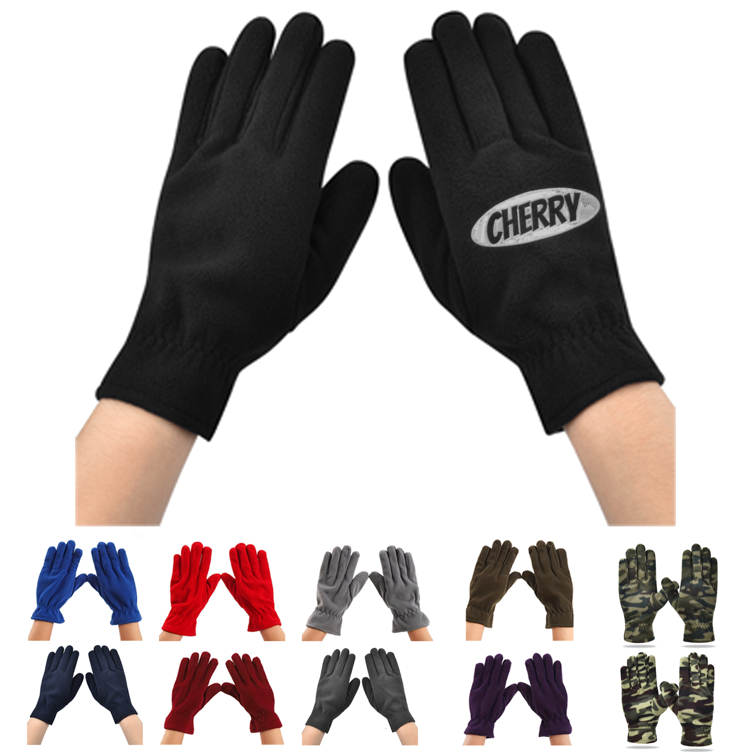 Unisex Cycling Polyester Fleece Glove
