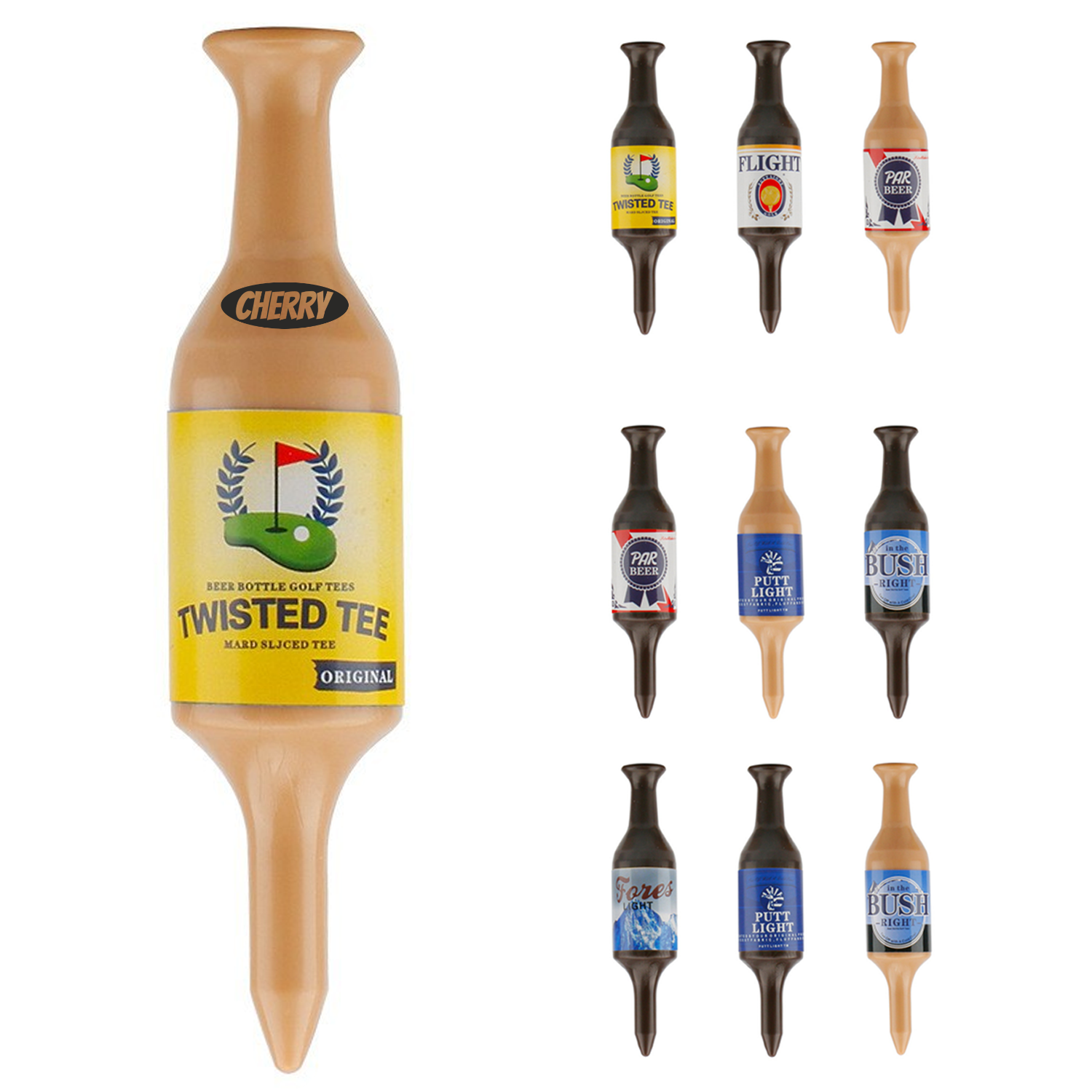 Mini Beer Bottle ABS Golf Tee