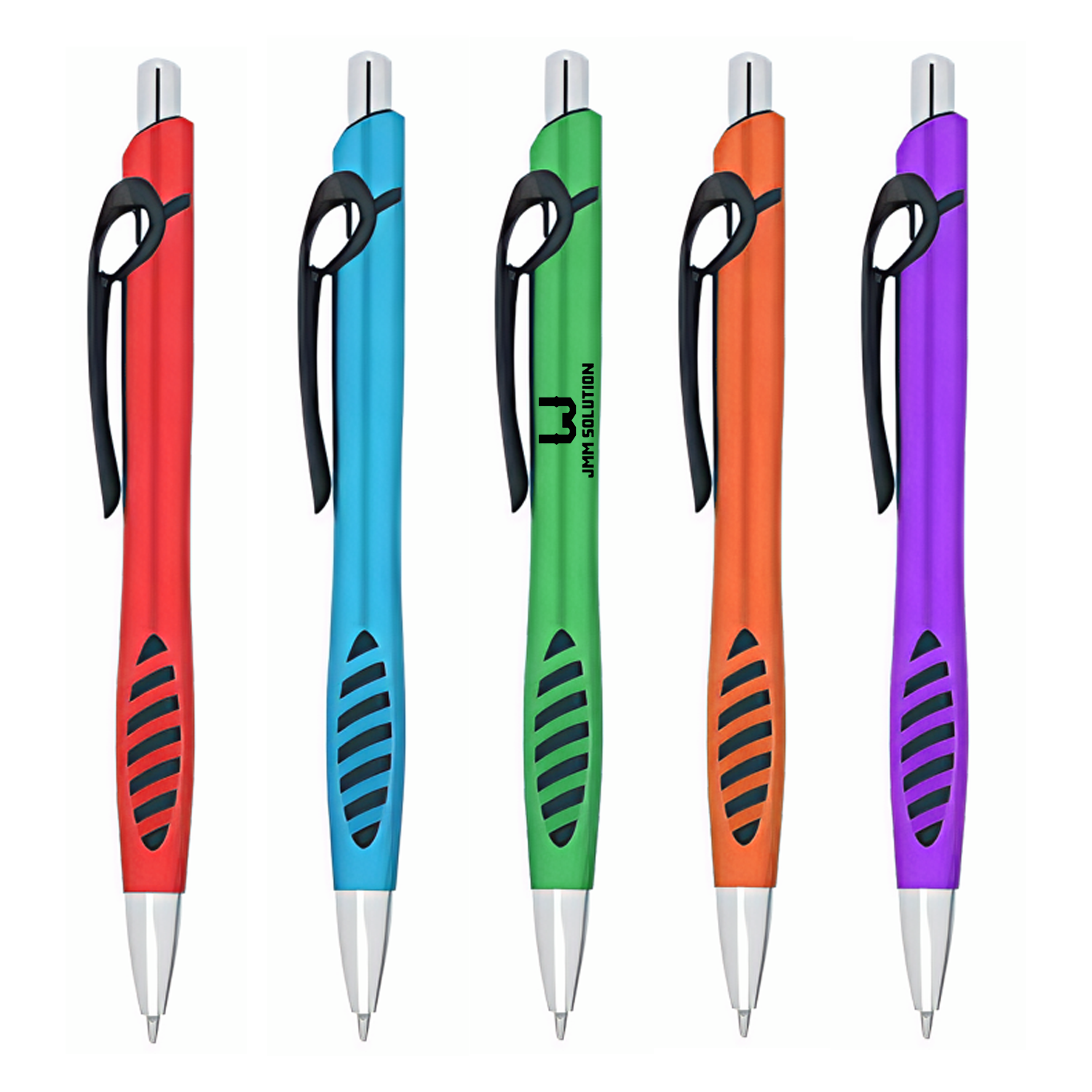 Metallic Color Plastic Retractable Ballpoint Pen