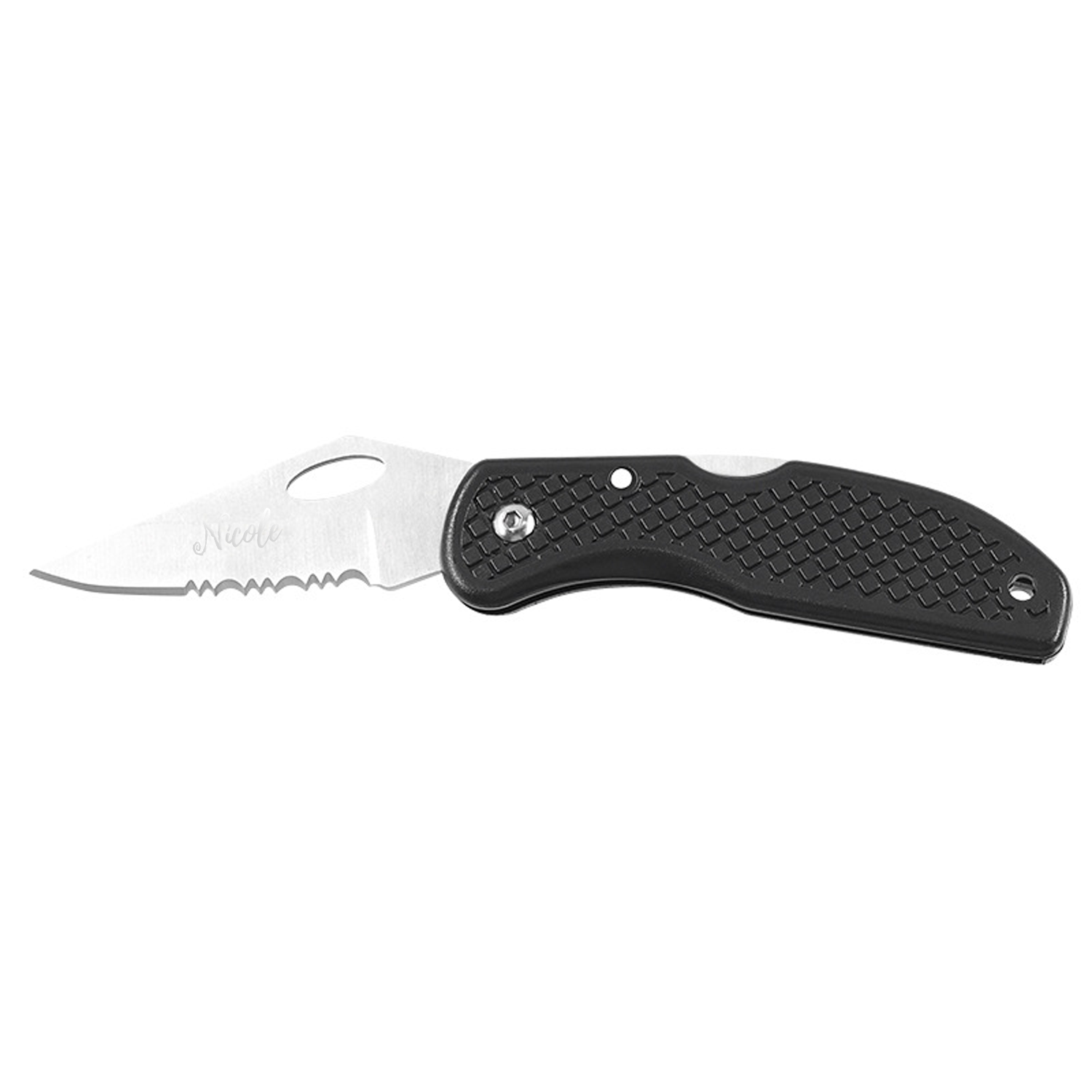 Stainless Steel Folding Knife w/ ABS Handle