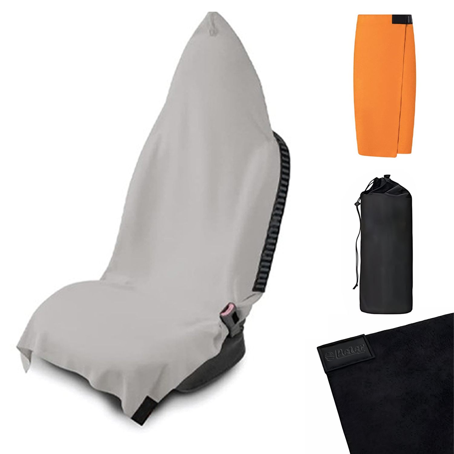 2 in 1 Car Seat Cover Bath Towel