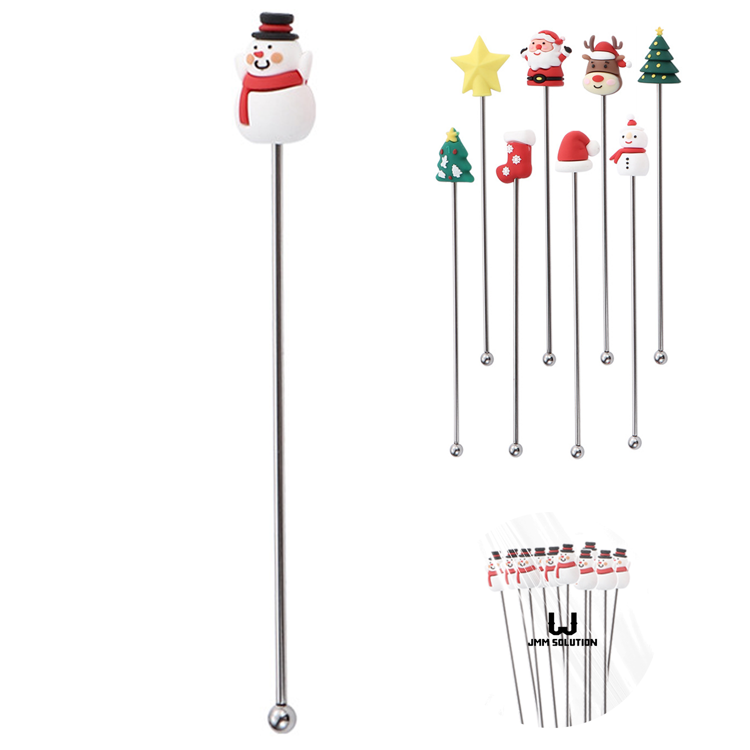 Stainless Steel Christmas Coffee Stir Stick