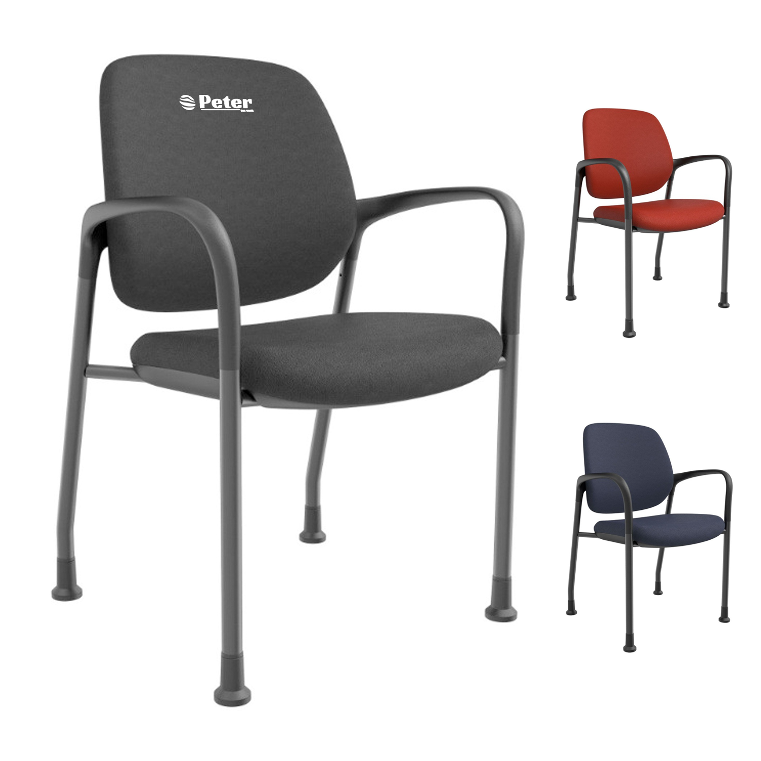 Stackable Metal Frame Arm Chair