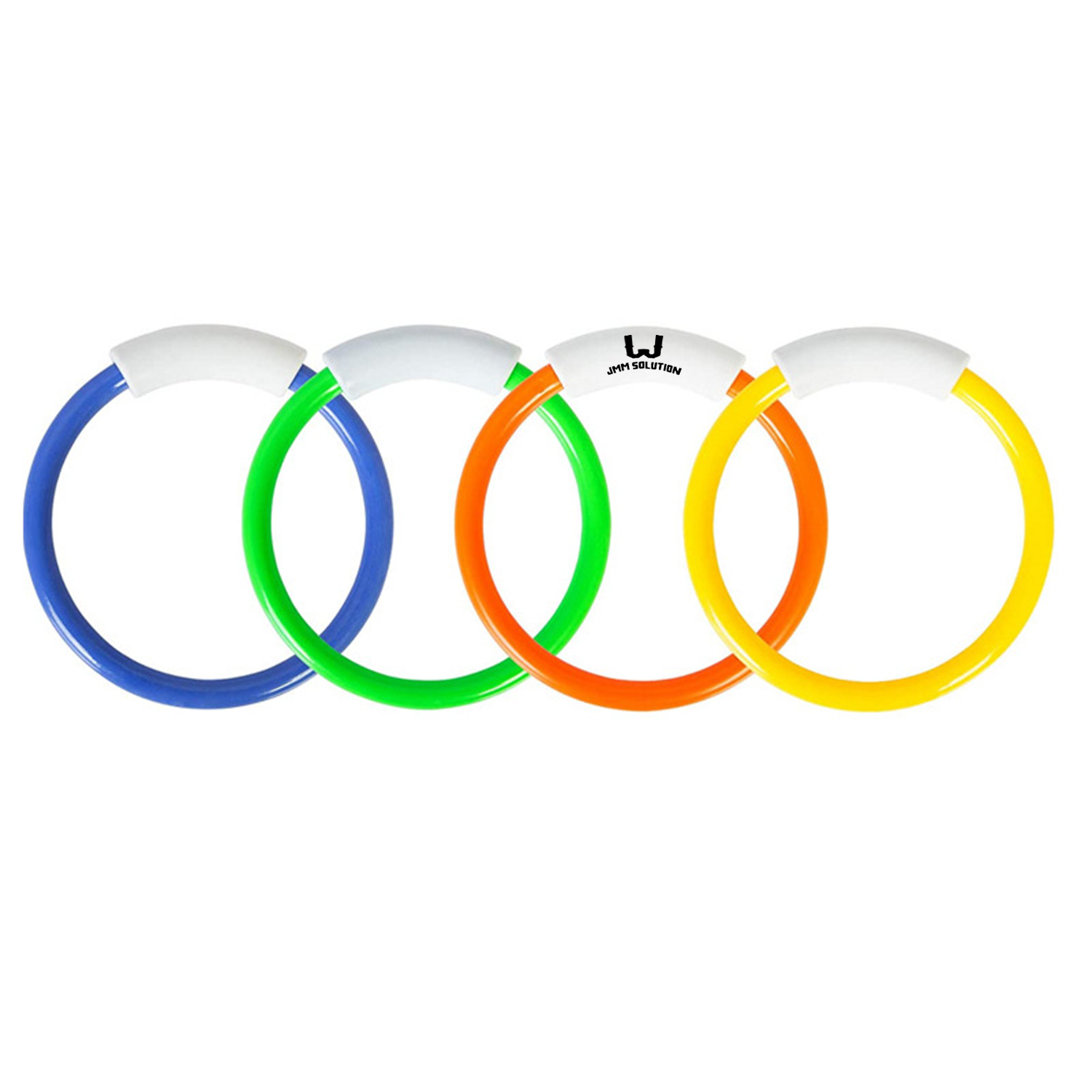 4 PCS Plastic Summer Swimming Pool Dive Rings Training Toy