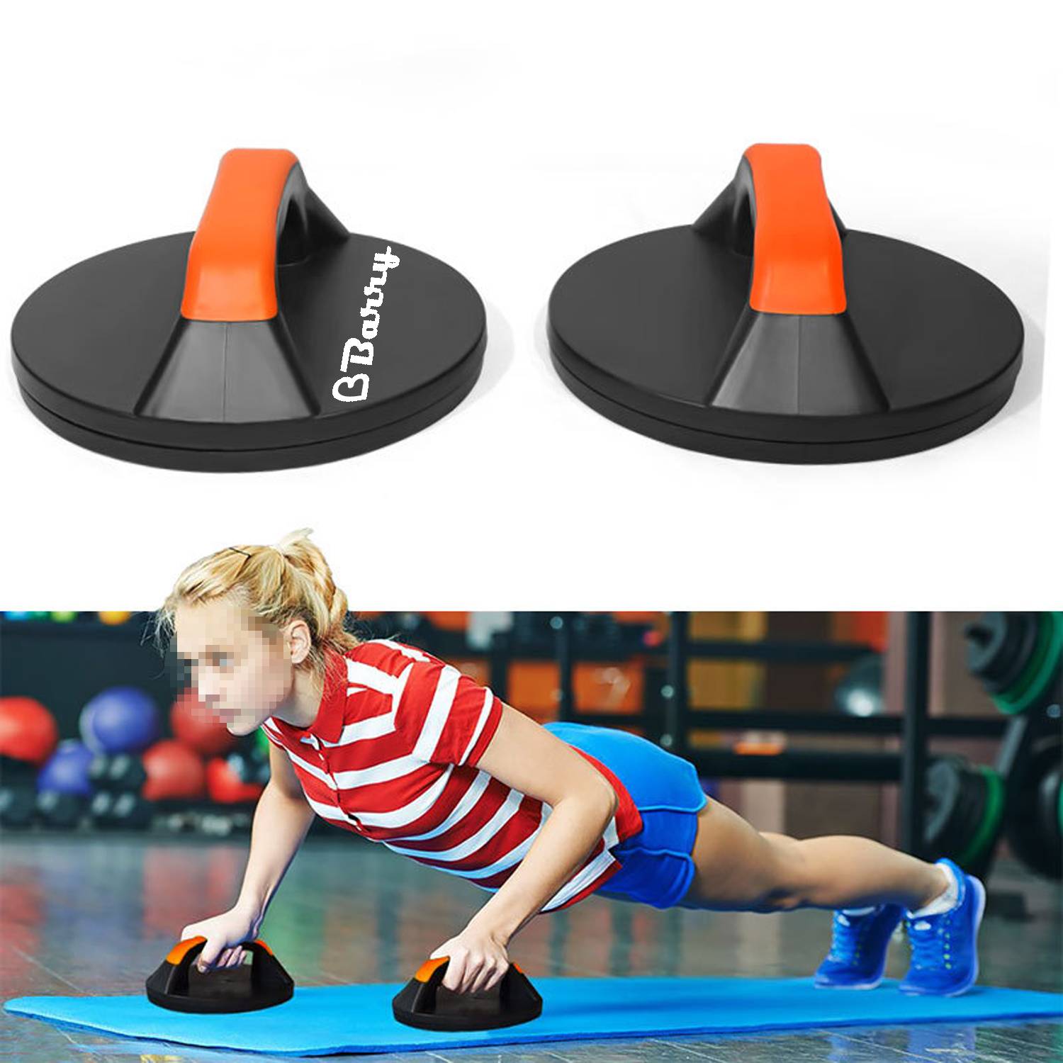 Home Workout Non-Slip Rotating Push Up Bars
