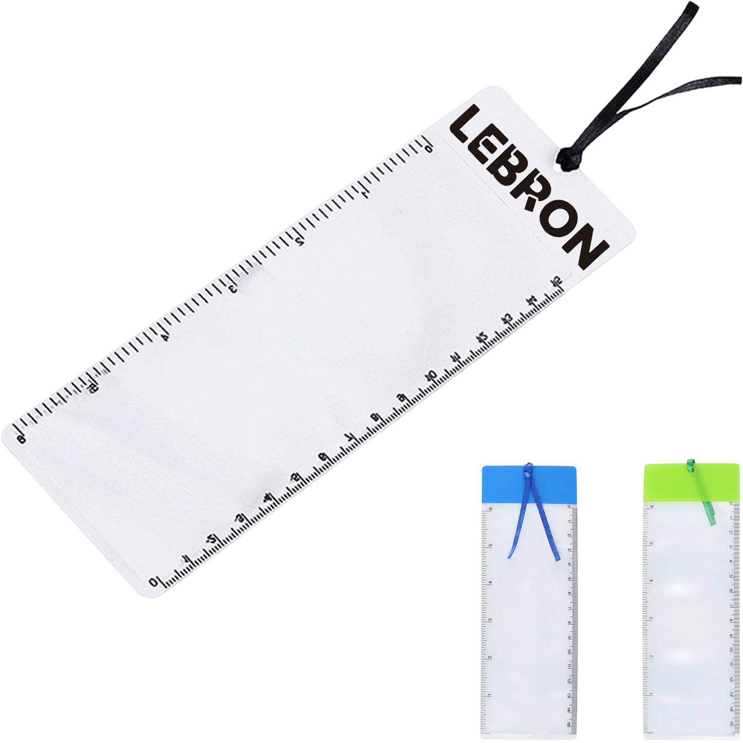 3 in 1 PVC Thin Magnifying Bookmark Ruler