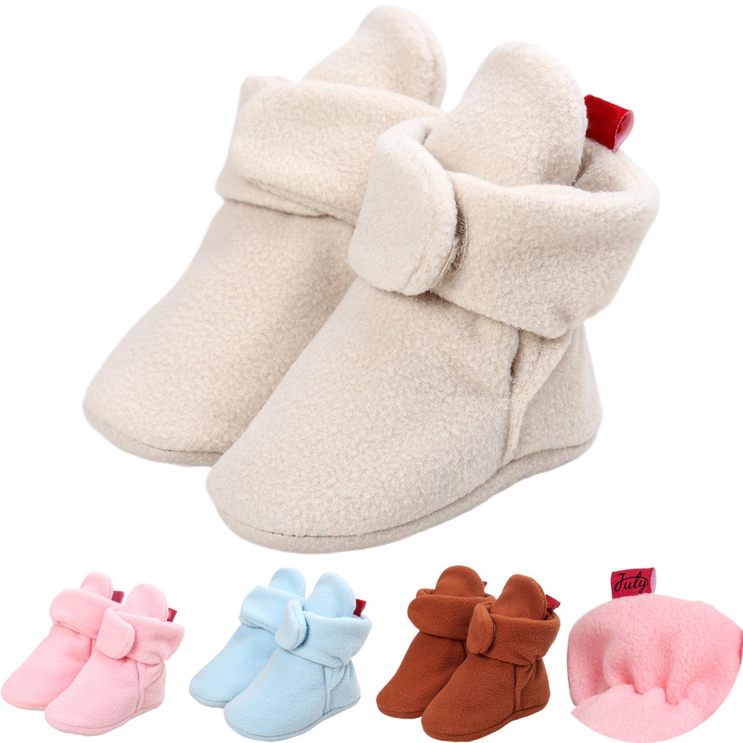 Baby Soft Sole Cotton High Top First Walker Shoes