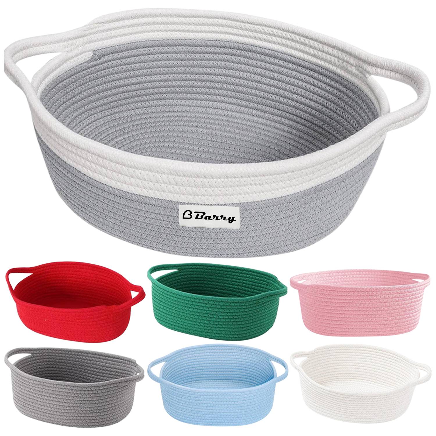 Hand Woven Cotton Rope Storage Basket