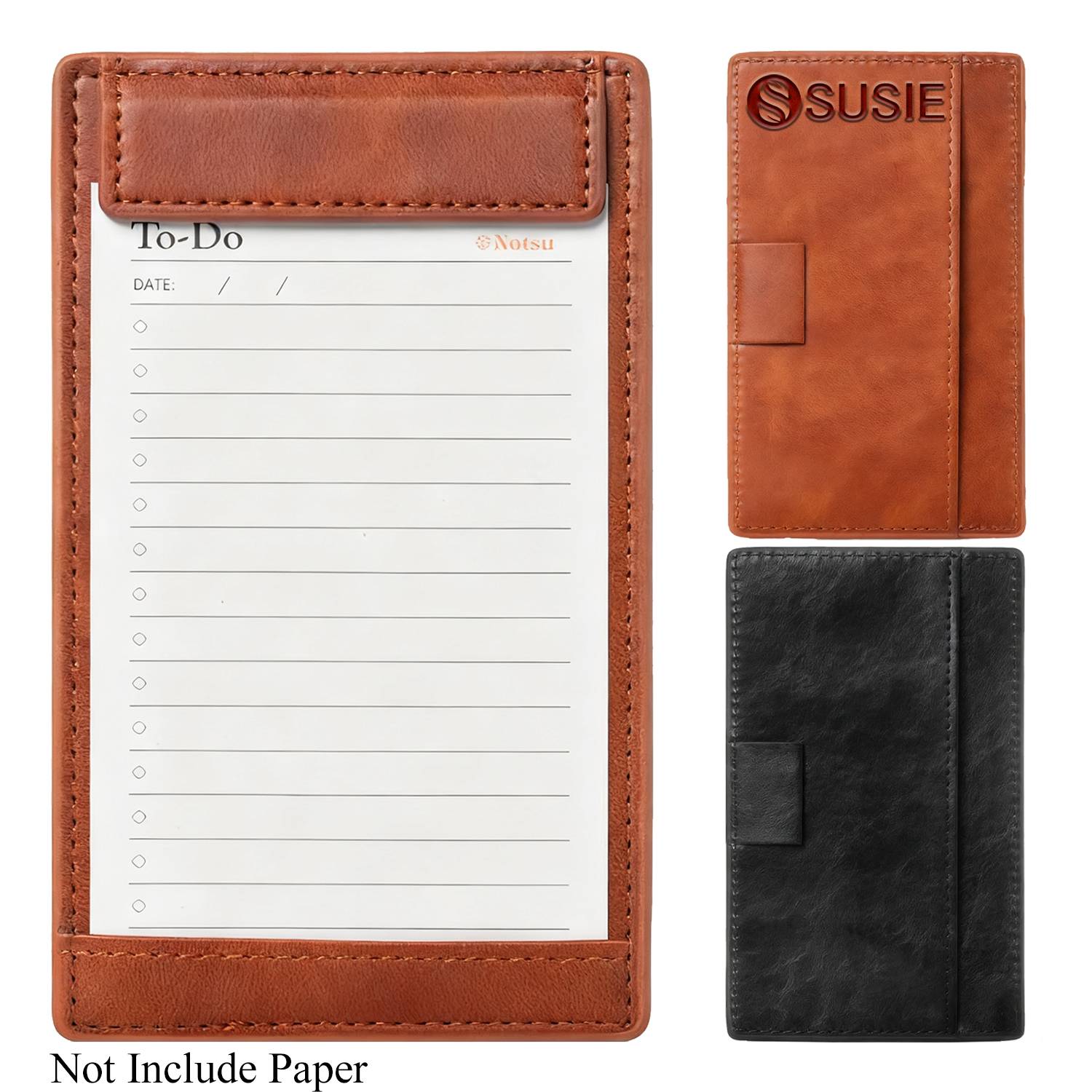 PU Leather Writing Clipboard