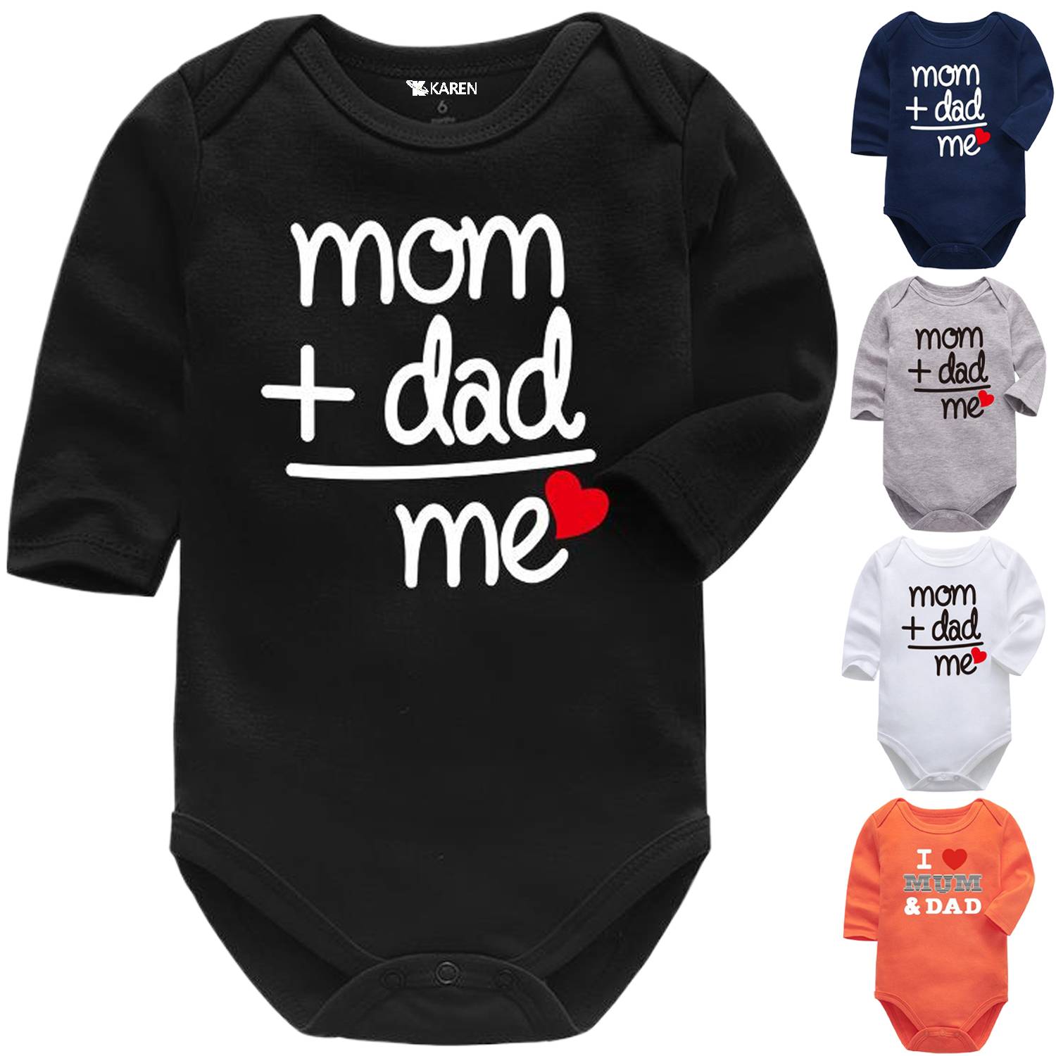 Baby Long Sleeve Snap-Crotch Onesie Bodysuit