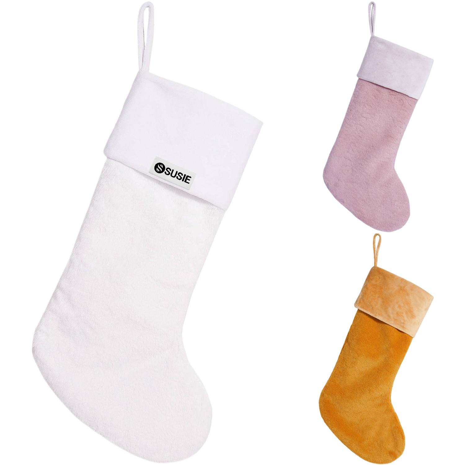 Large Plush Christmas Stocking