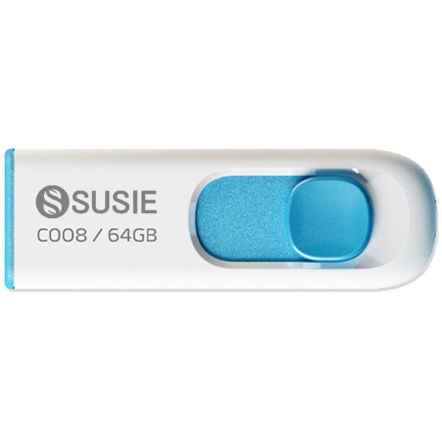 64GB USB 2.0 Retractable Capless Flash Drive