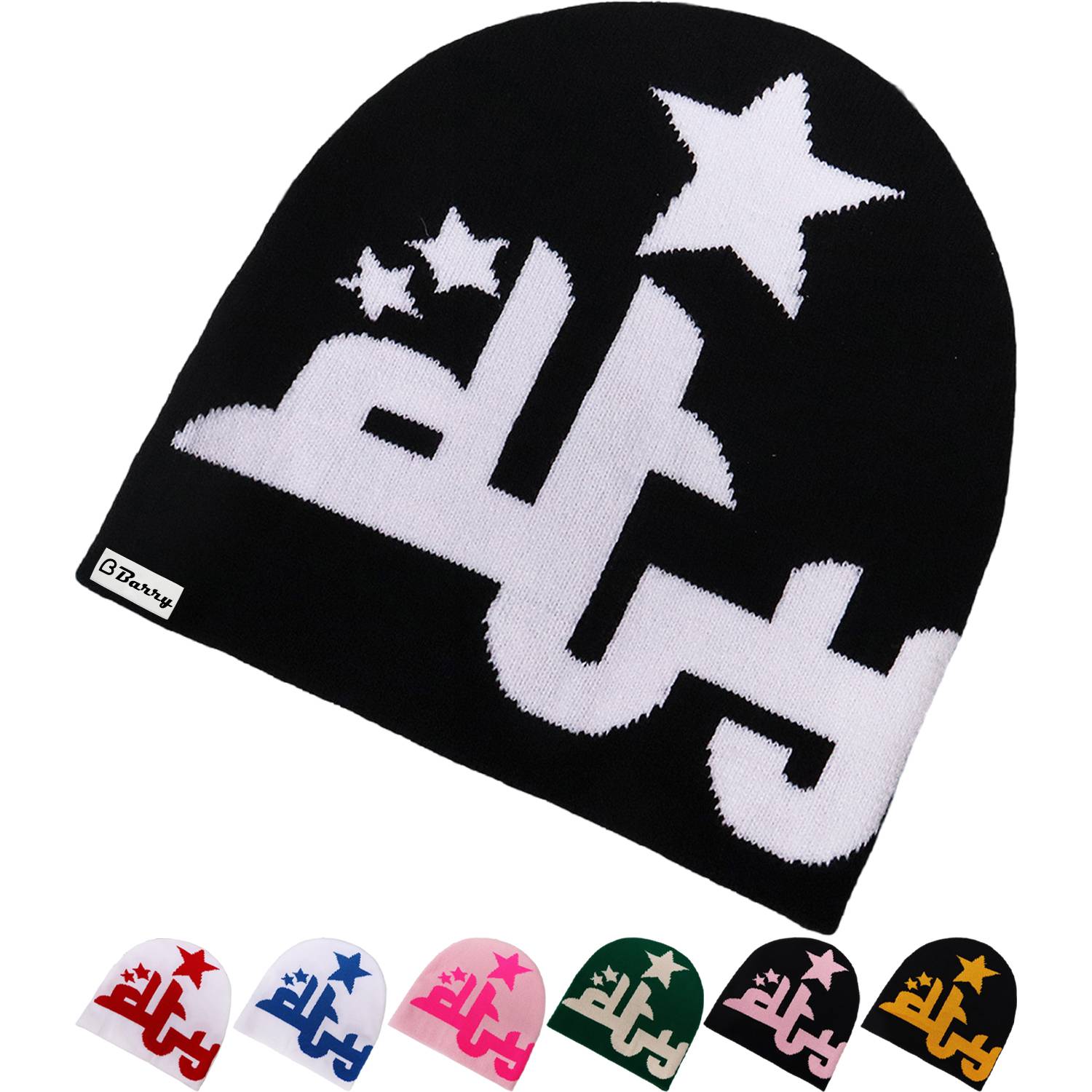 Winter Warm Jacquard Star Beanie