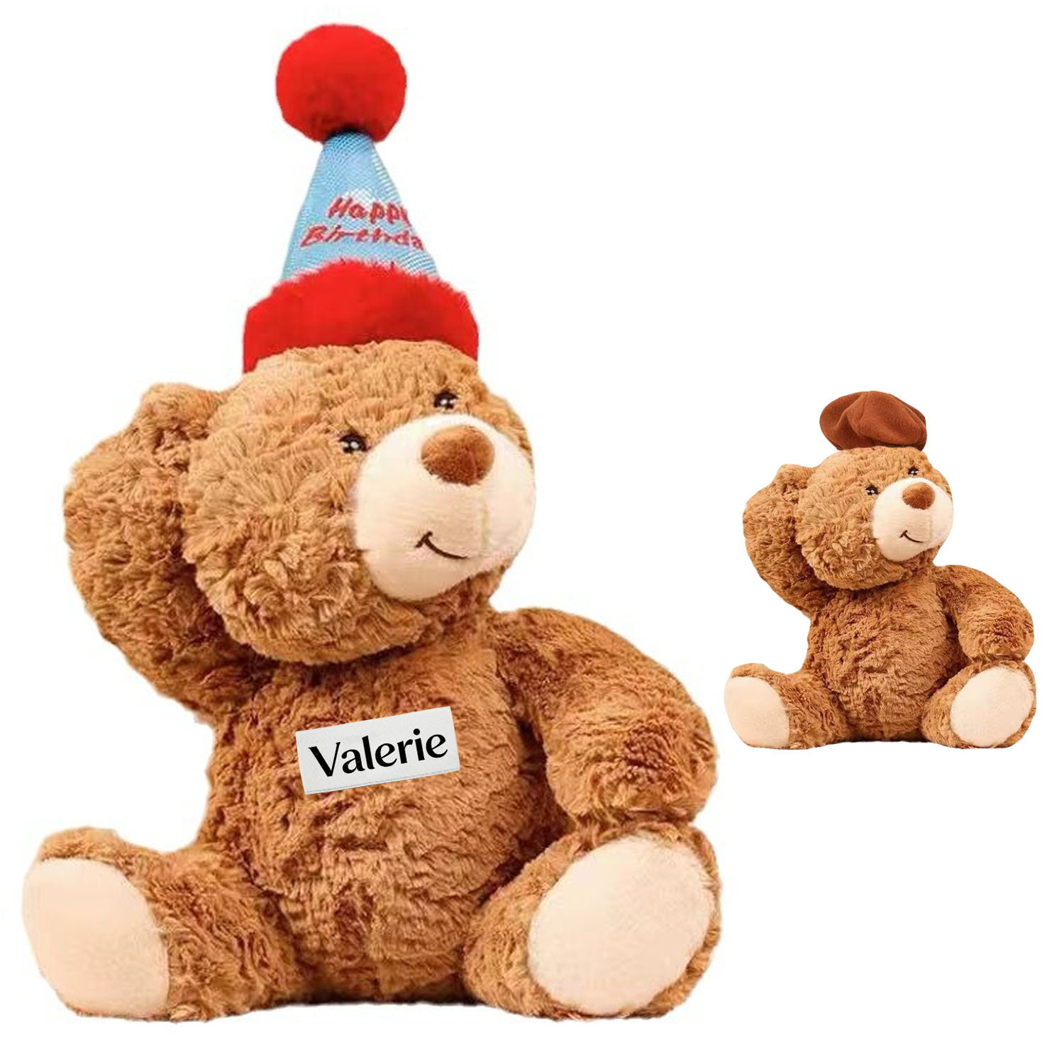 Tan Fuzzy Teddy Bear