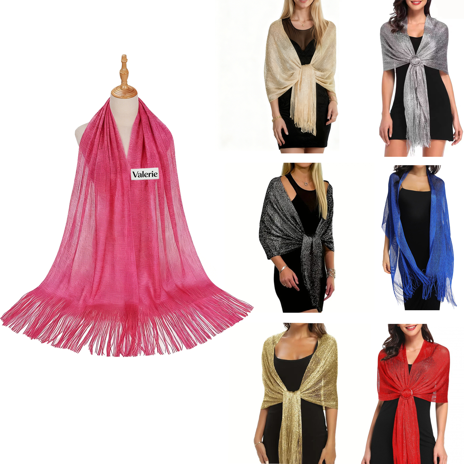 Polyester Tassel Shawl