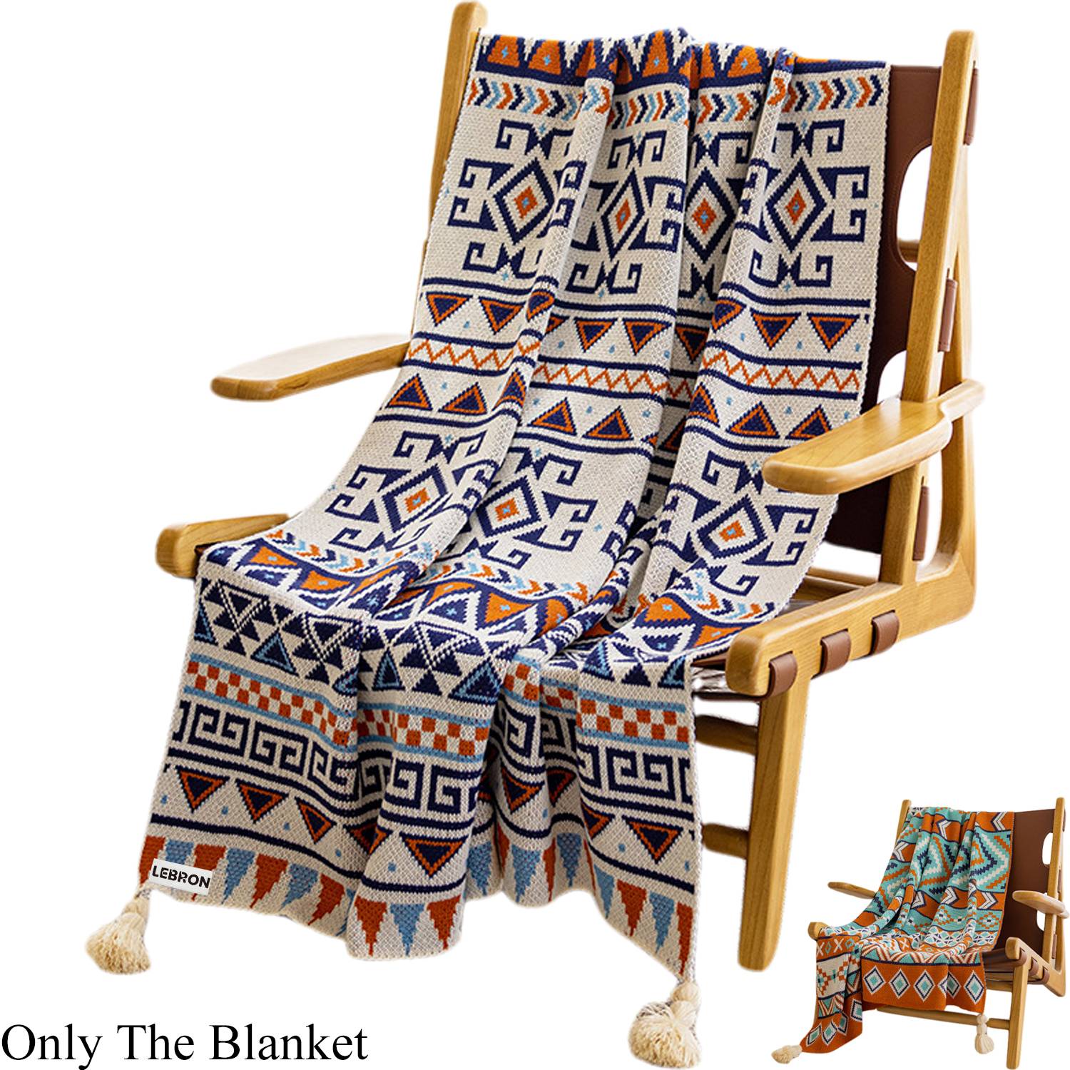 Bohemian Knit Sofa Throw Blanket