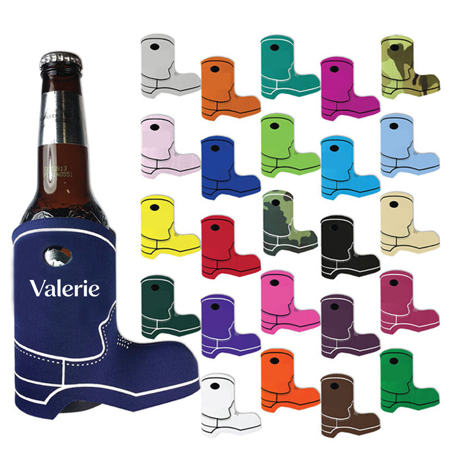 Neoprene Boot Shape Can Cooler Sleeve