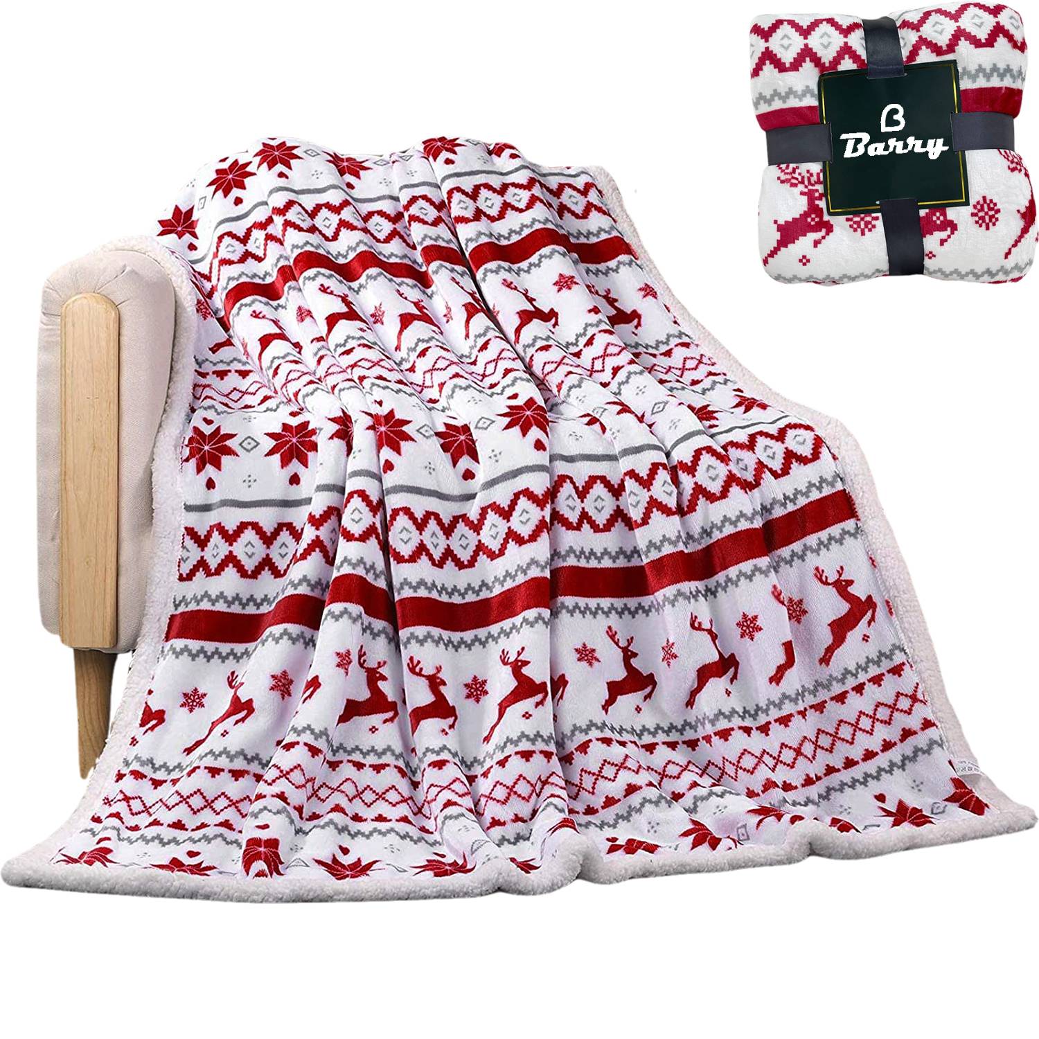 Christmas Double Layer Fleece Blanket