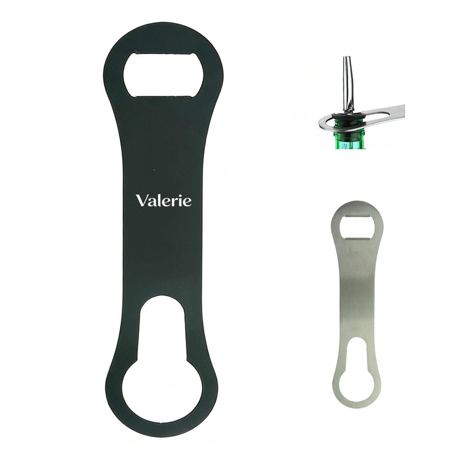 Stainless Steel Long Handle Bottle Opener