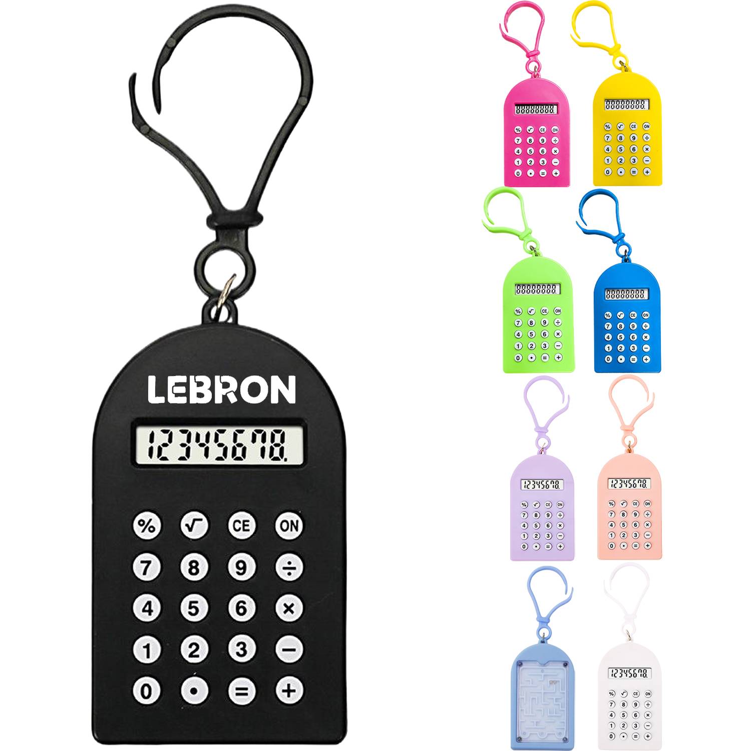 Mini Calculator Keychain w/ Maze Puzzle