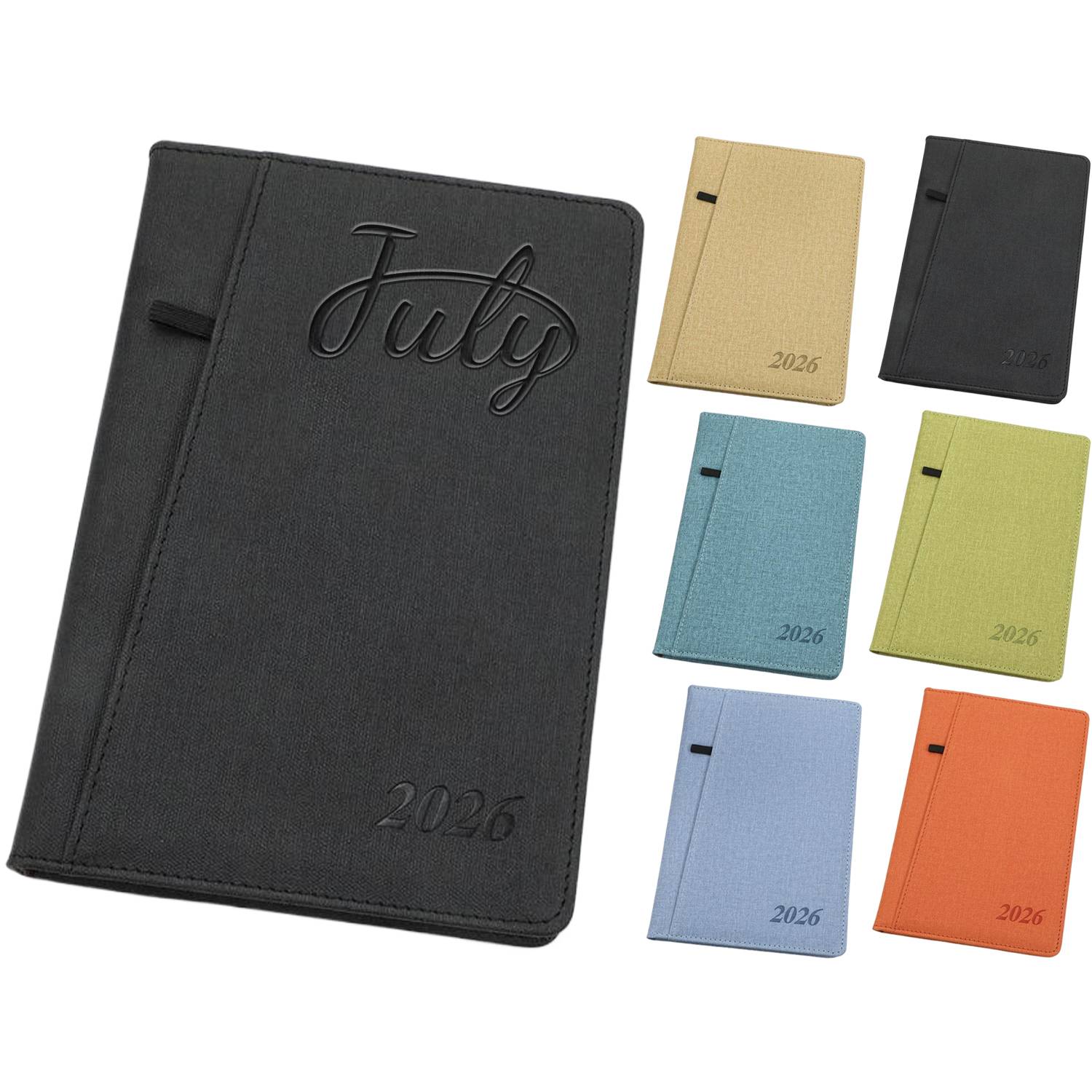 2026 A5 PU Leather Cover Planner Notebook