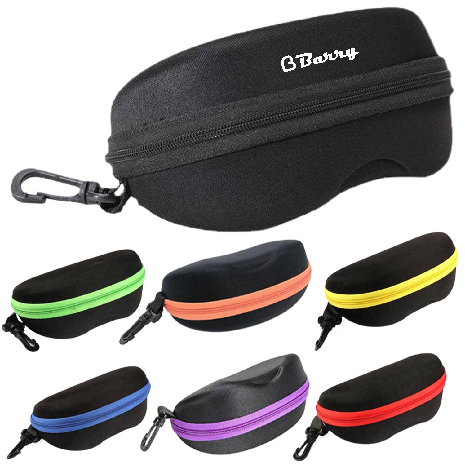 EVA Zipper Eyeglass Case w/ Keychain