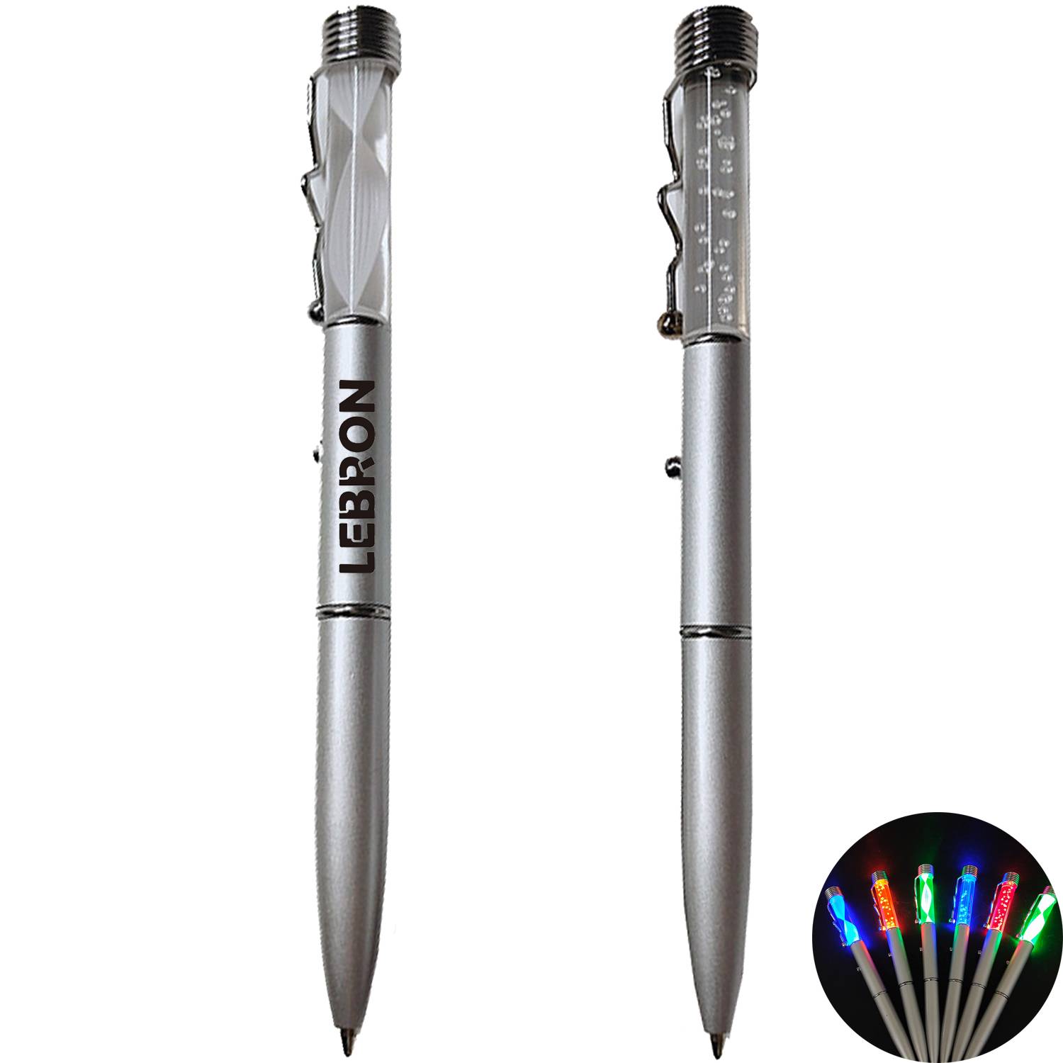 LED Light Twist-Action Ballpoint Pen