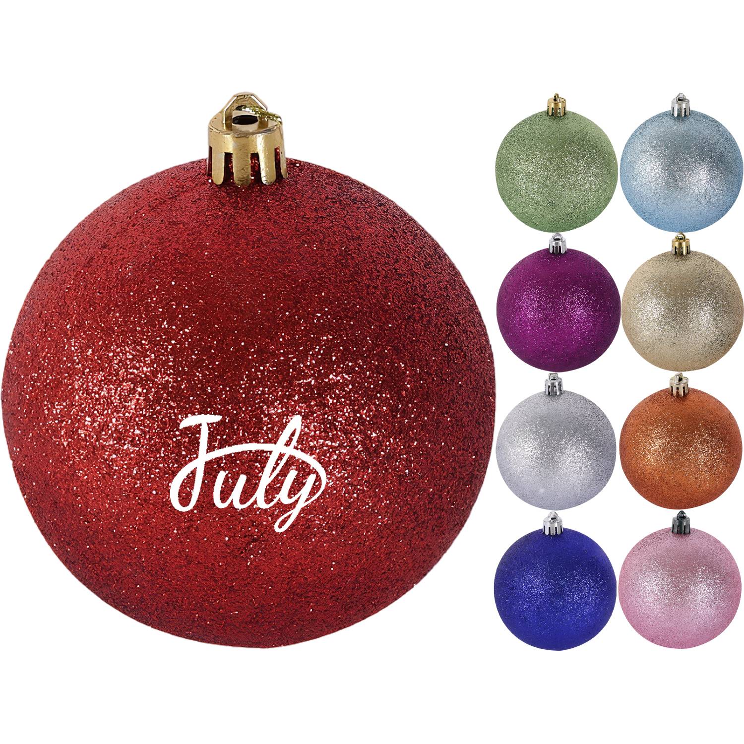 Glitter Christmas Ornament Ball